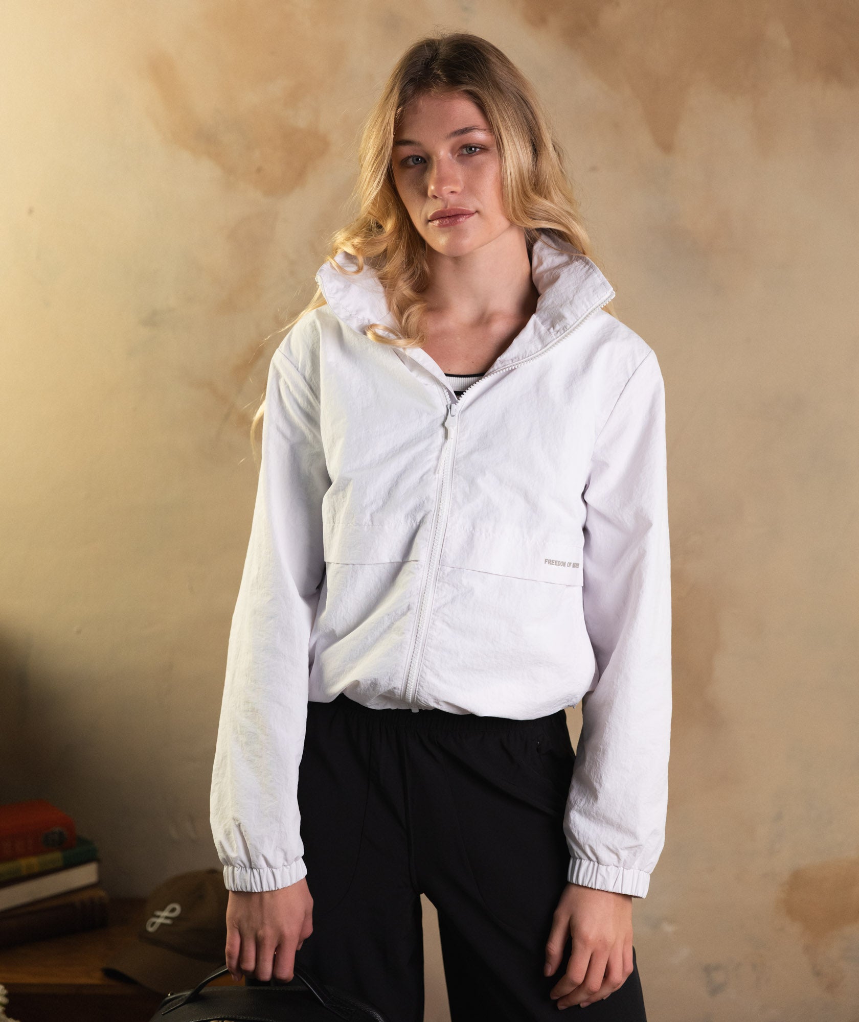 Ladies Lightweight Zip Through Jacket - White