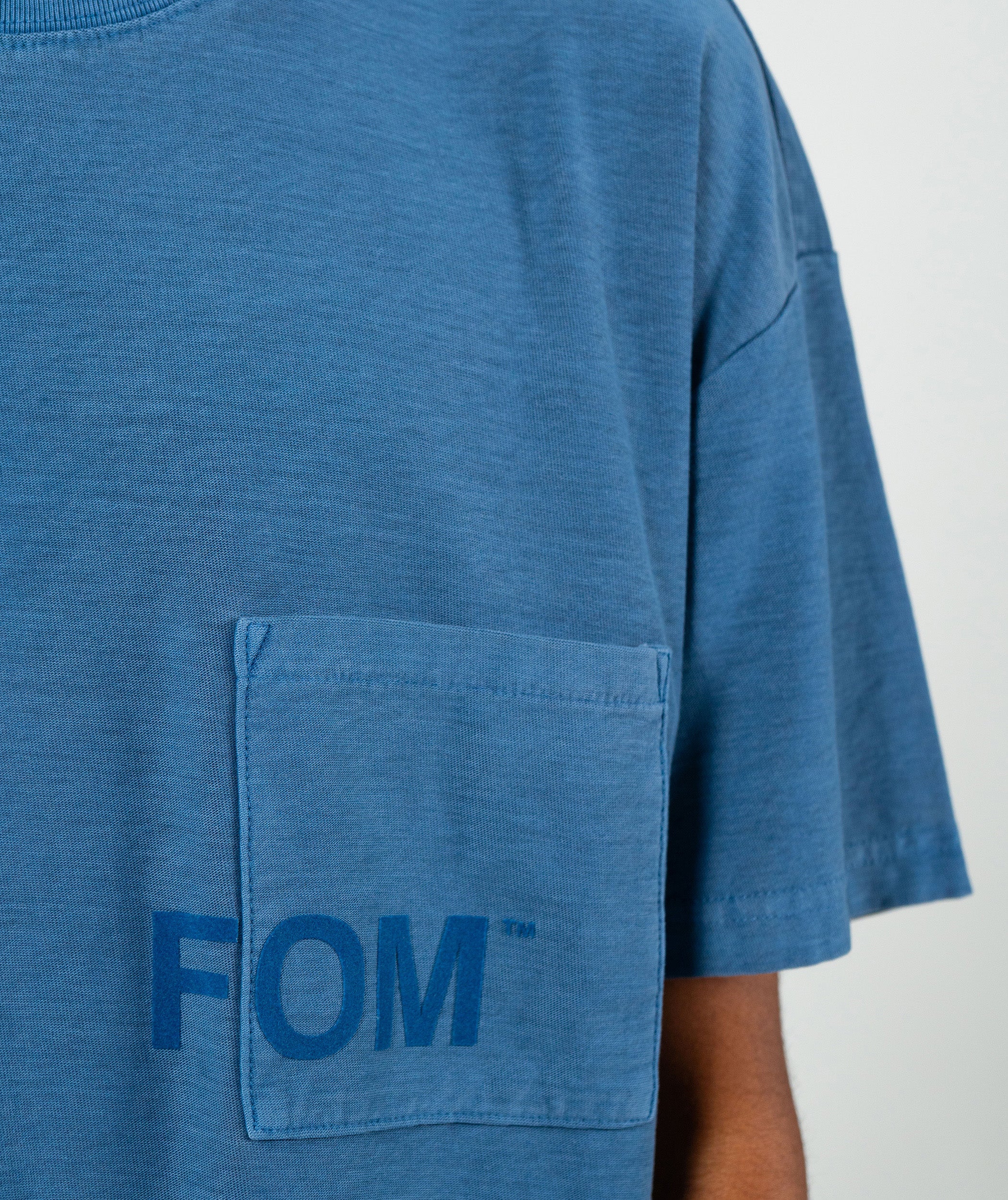 Mens Washed Pocket Tee - Blue