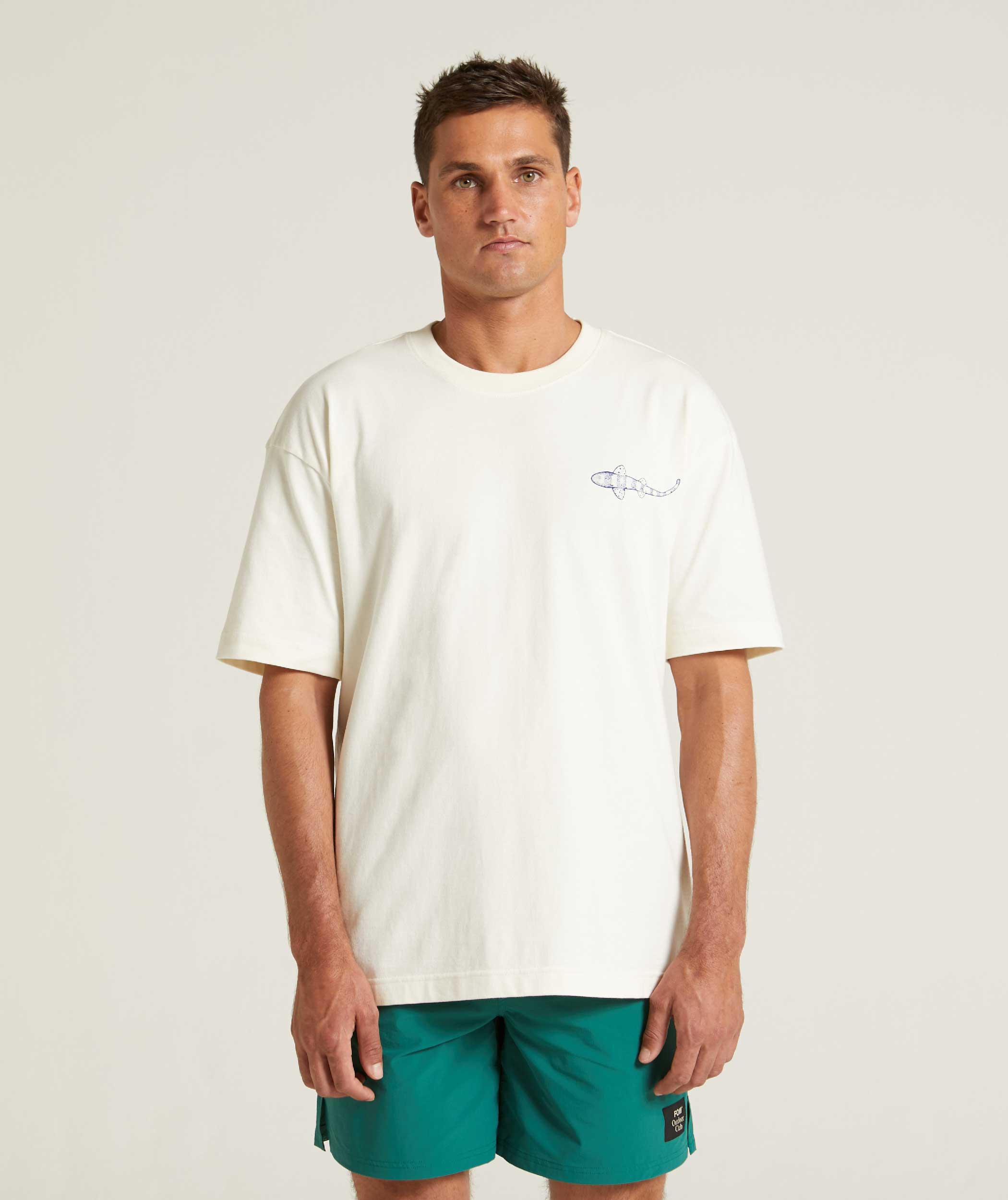 Mens Outdoor Adventure Tee - Vanilla Sorbet