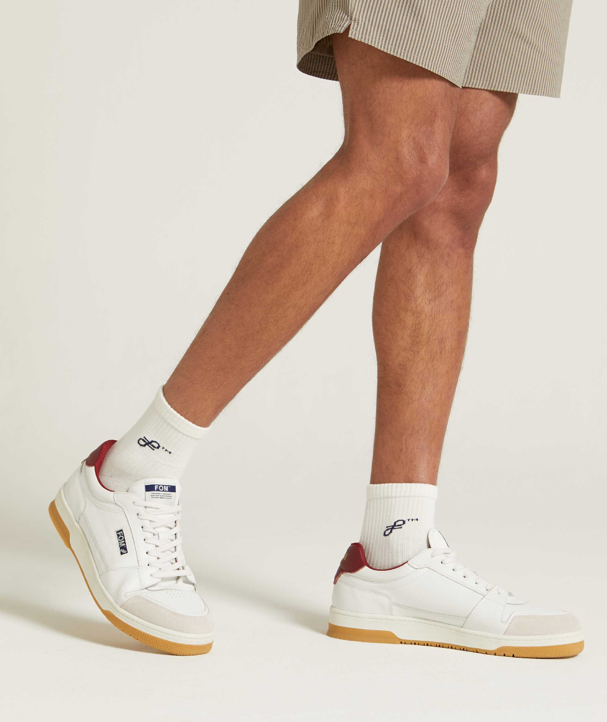 Mens Courts Sneaker - Ink & Bordeaux