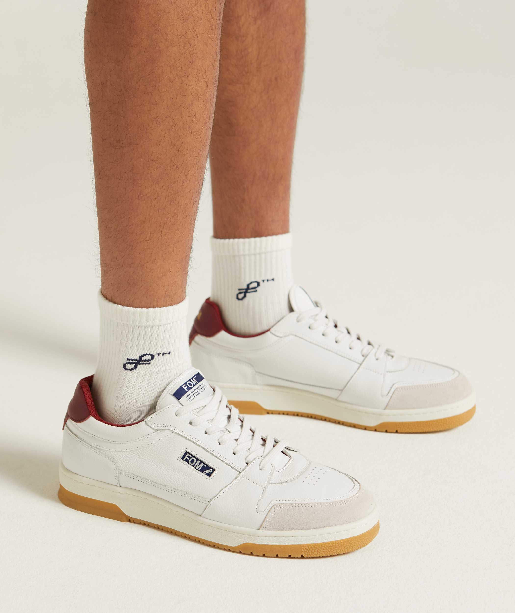 Mens Courts Sneaker - Ink & Bordeaux