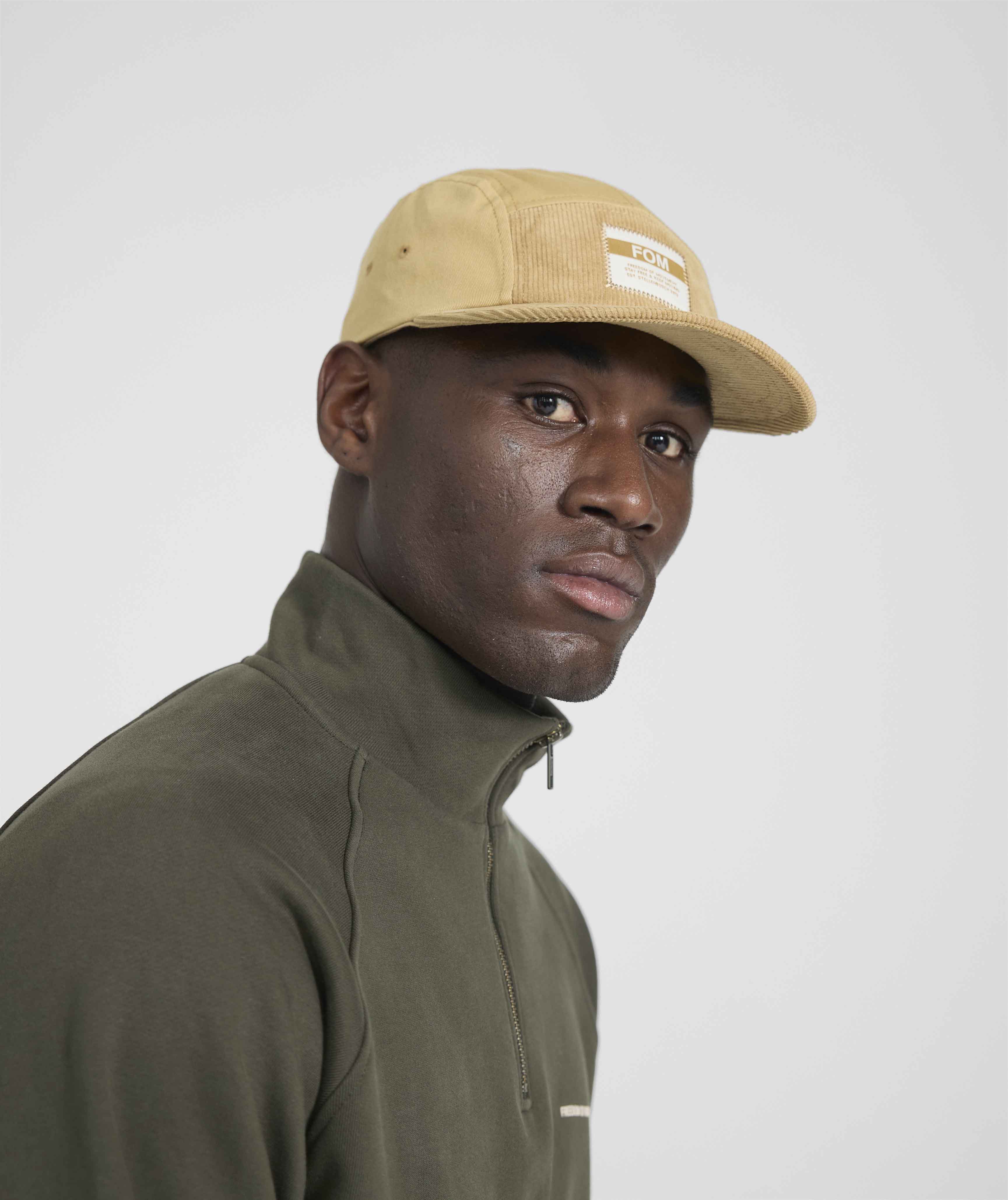 5 Panel Twill/ Corduroy Cap - Stone