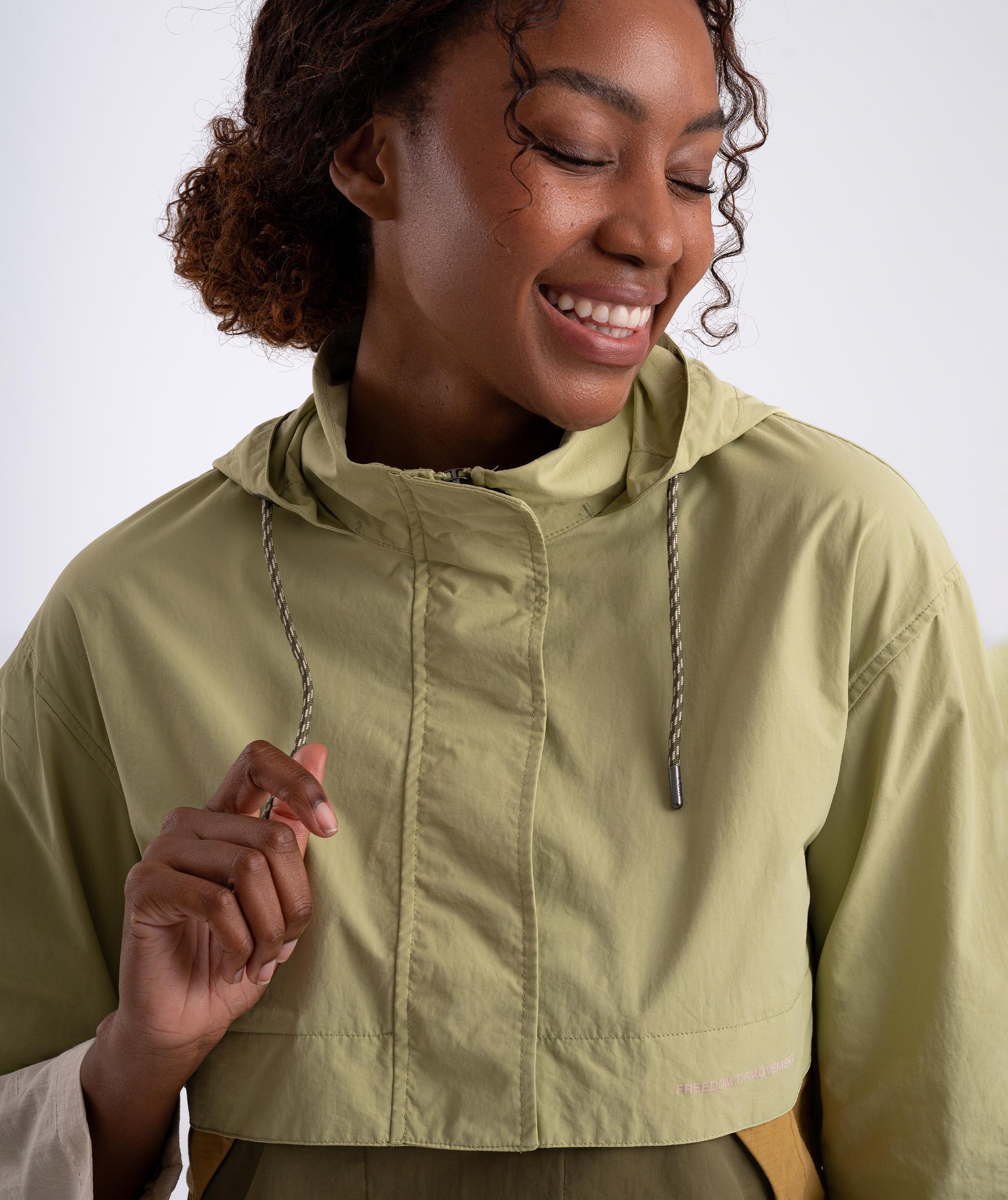 Dames Anorak - Olijfgroen Multicolour
