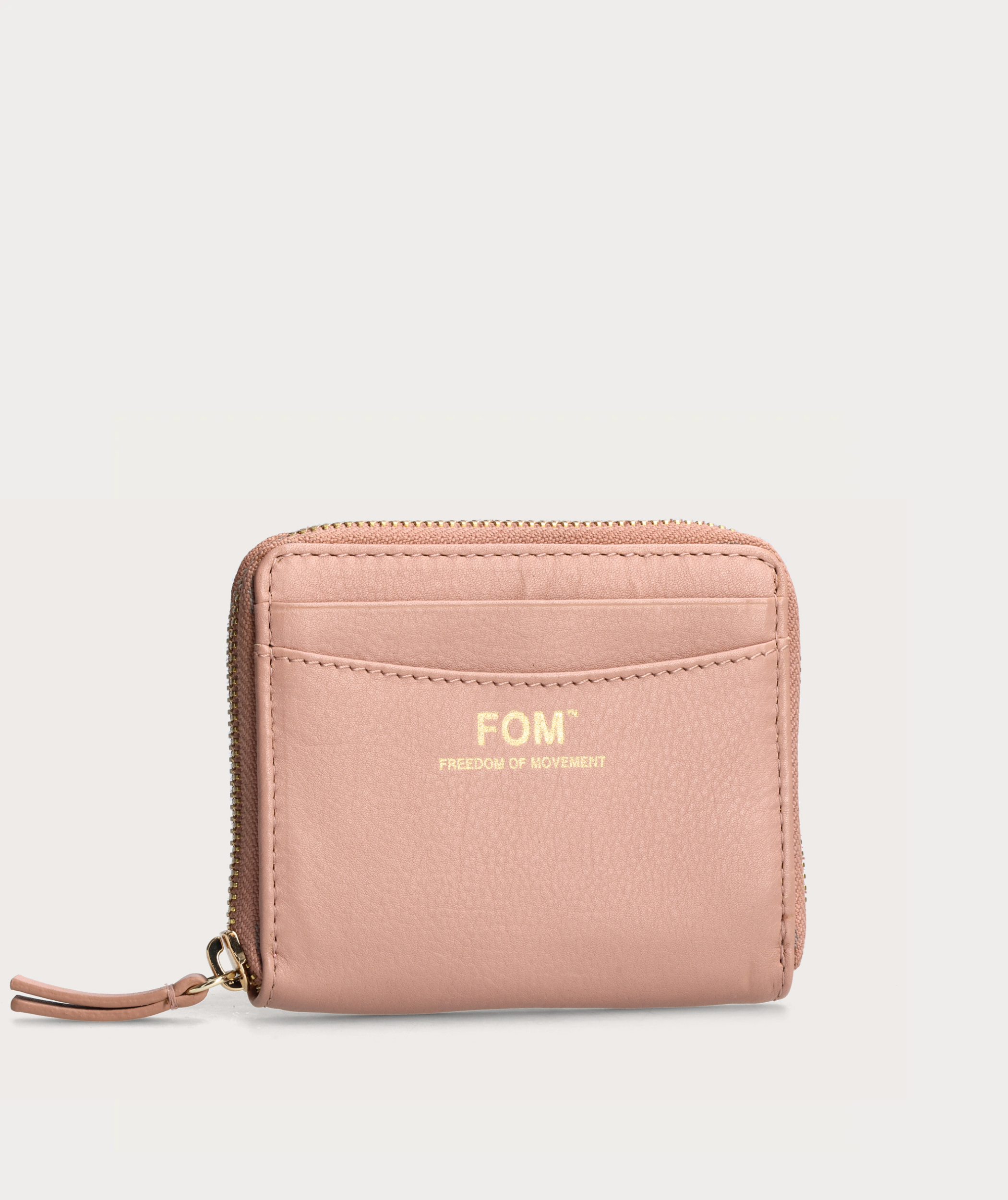 Dames kleine rits portemonnee Blush