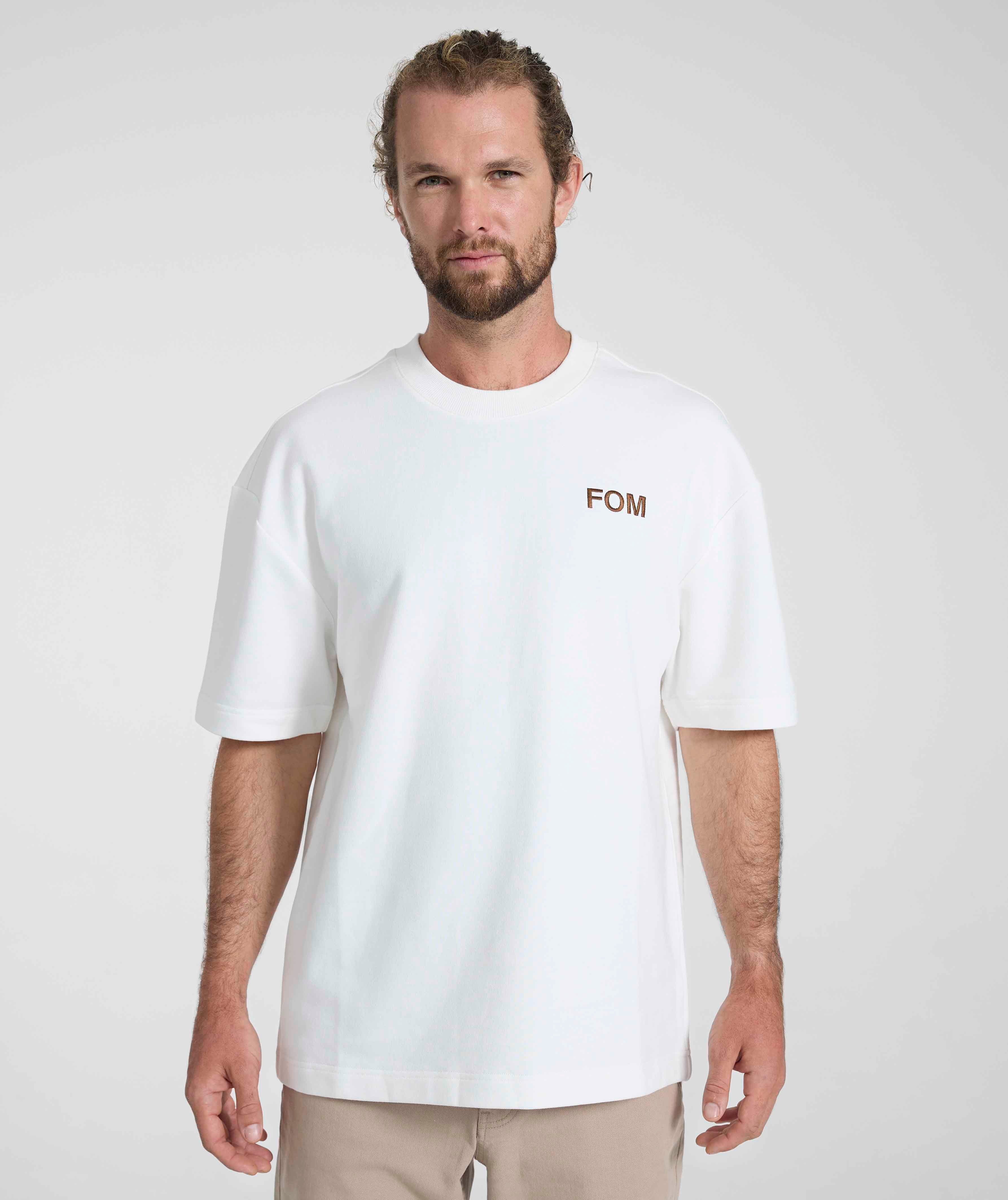 FOM x Kolisi - Mens Crew Neck Tee - Ivory