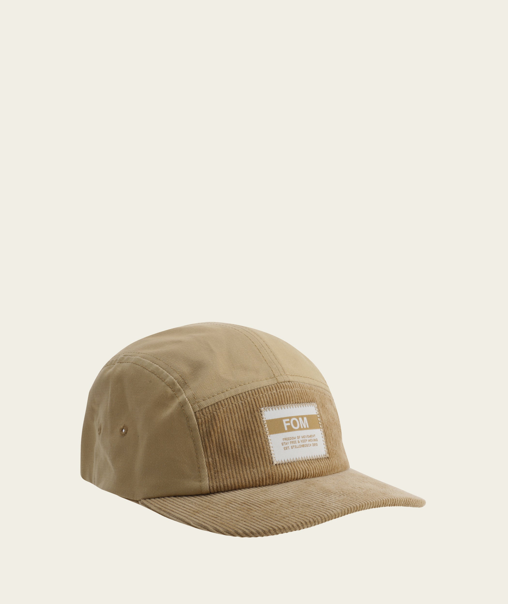 5 Panel Twill/ Corduroy Cap - Stone