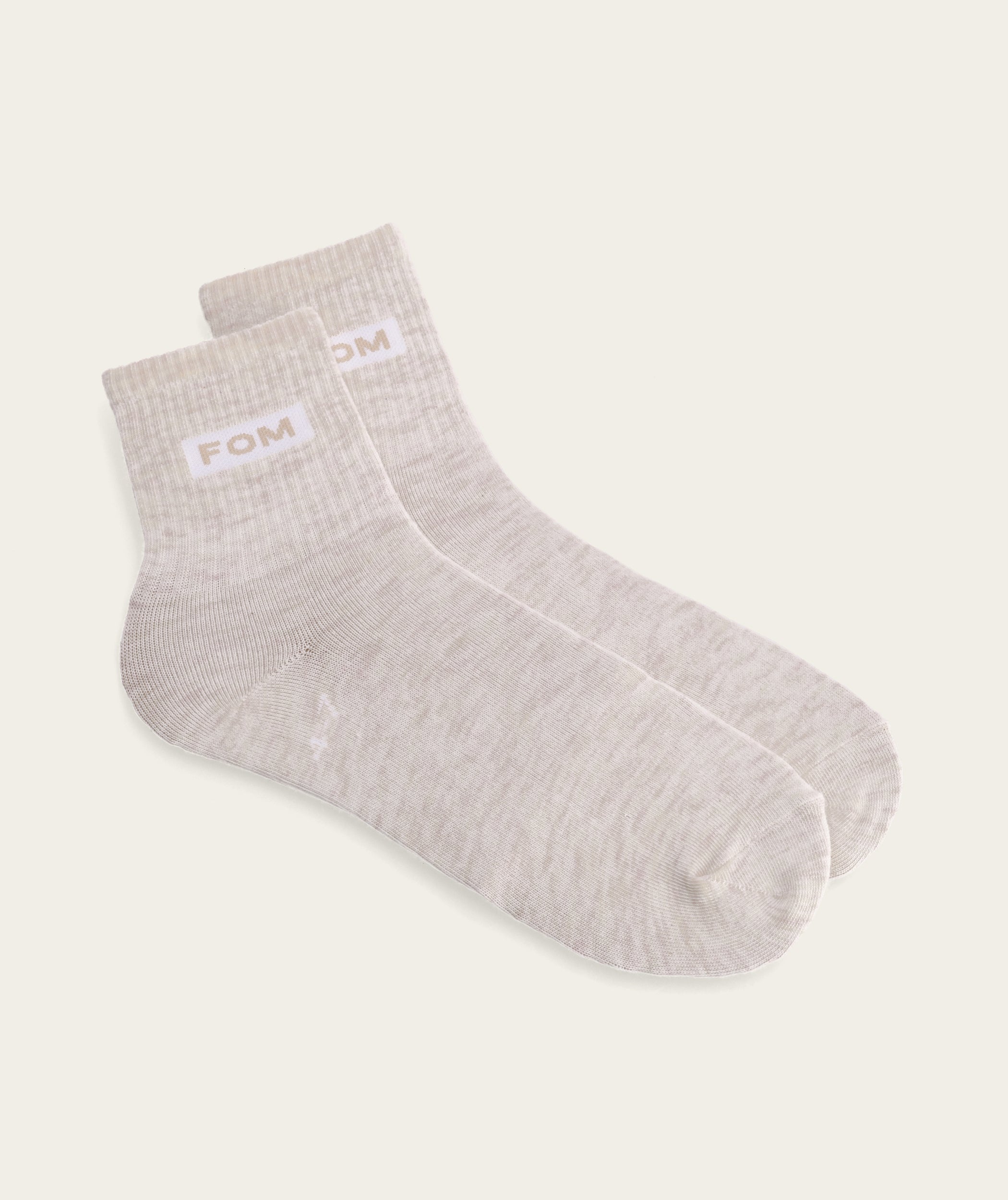 Socks FOM Active - Oatmeal Melange (Size 4-7)