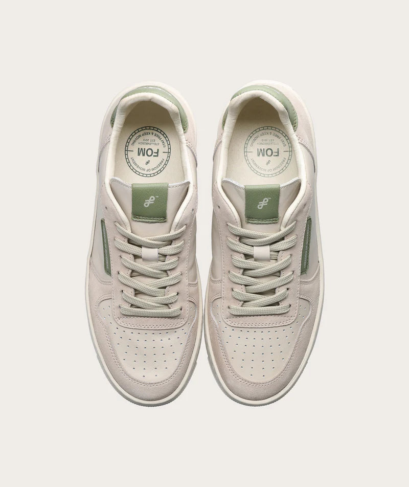 Fom Damen Sneaker Off-White/Matcha