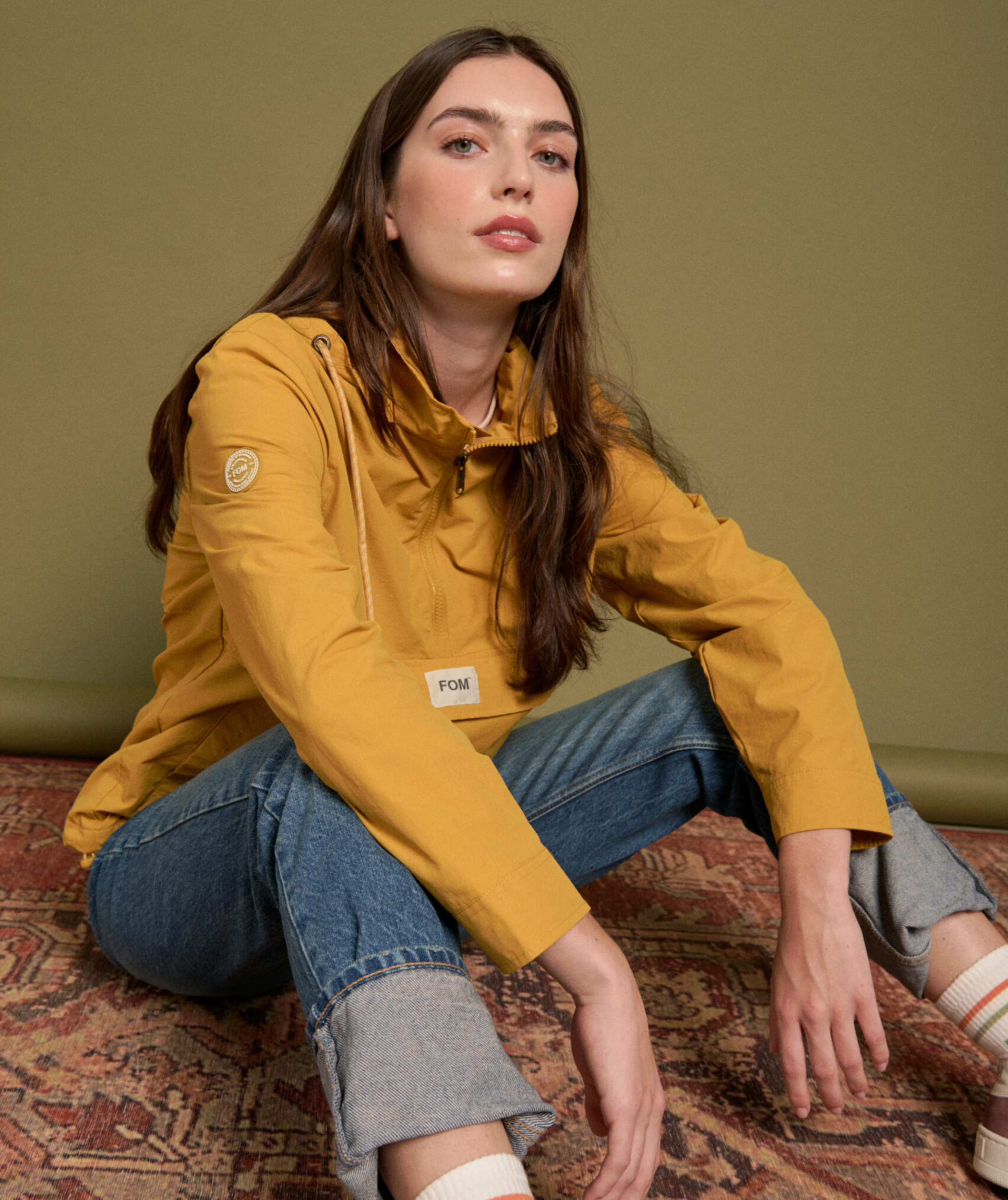 Ladies Anorak - Mustard