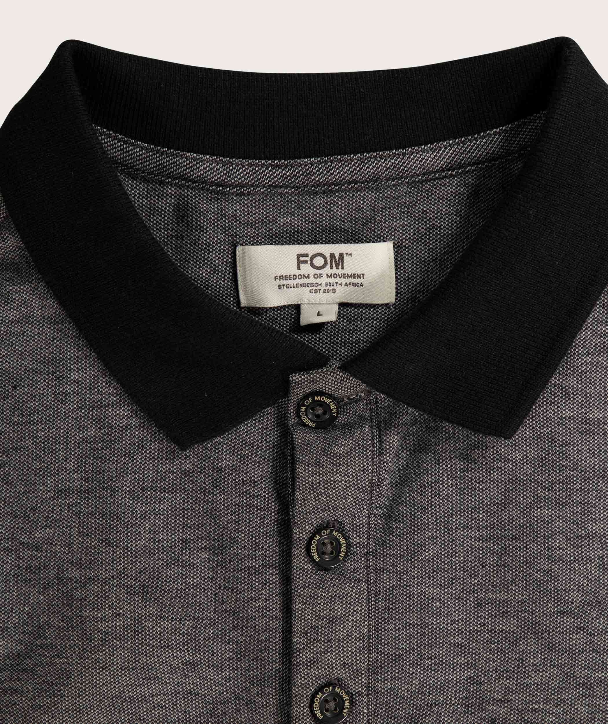 Piqué-Golfer für Herren - Graumeliert