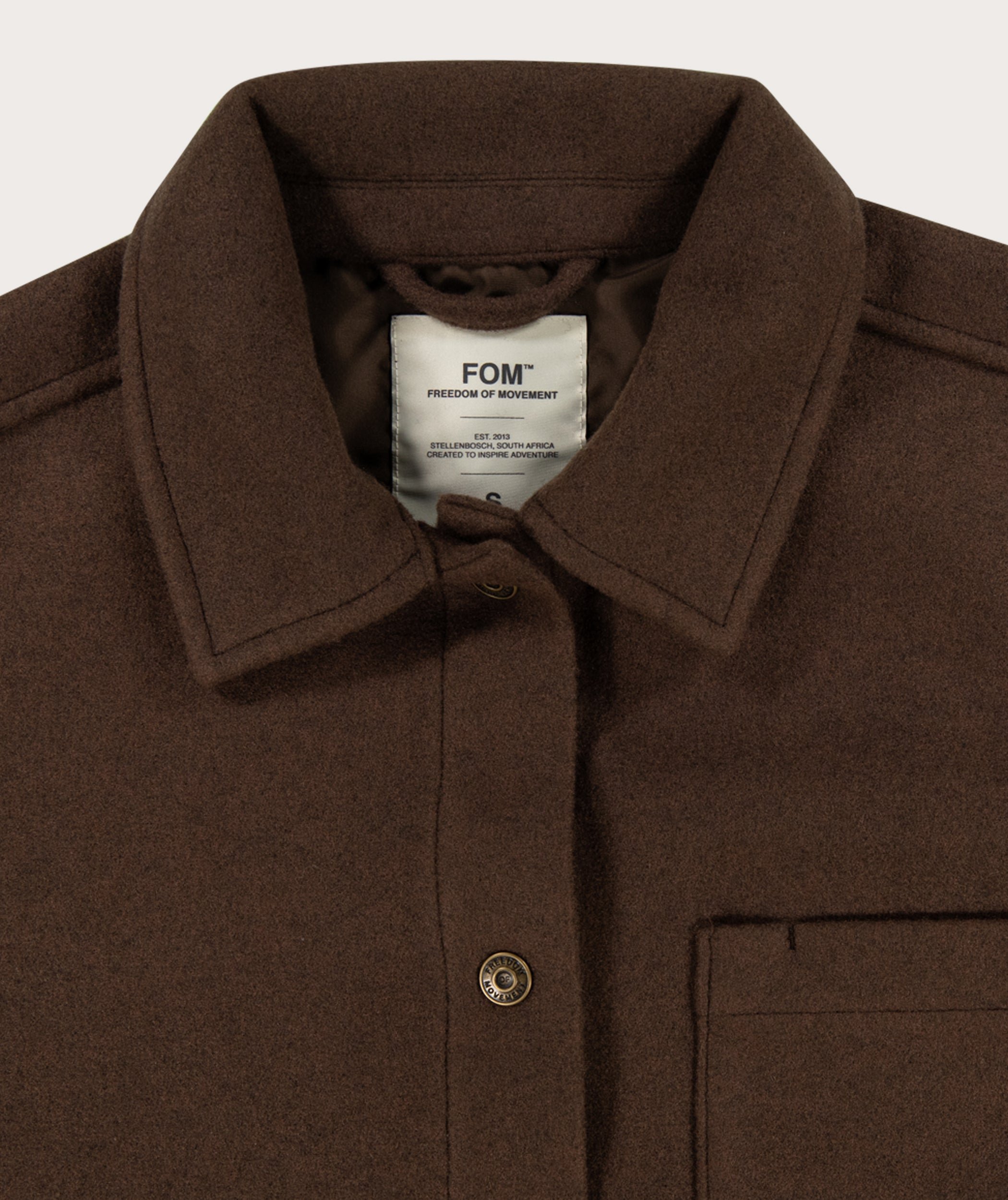 Melton Jacke für Damen - Schokoladenmeliert