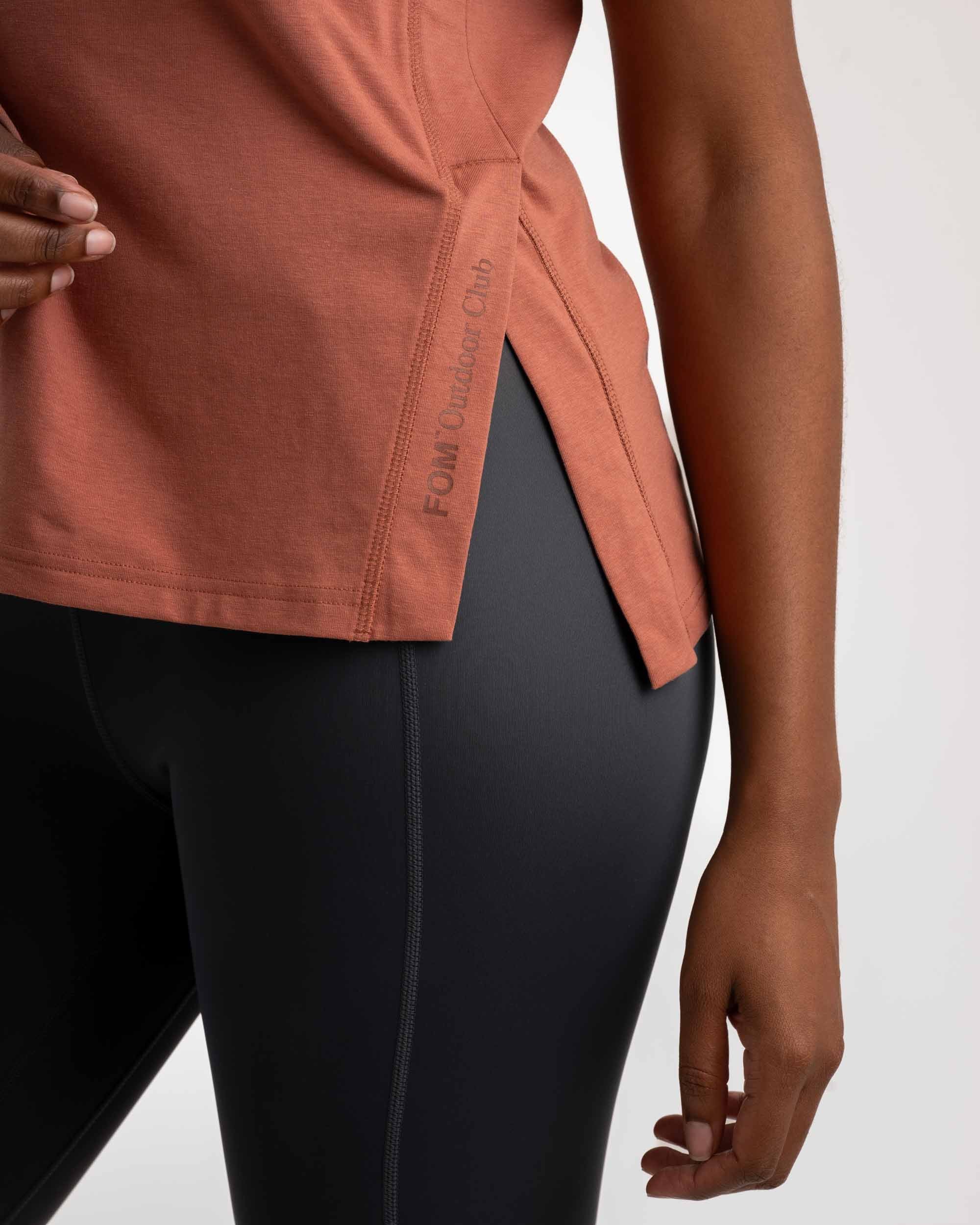 Vielseitiges Outdoor-T-Shirt für Damen - Clay
