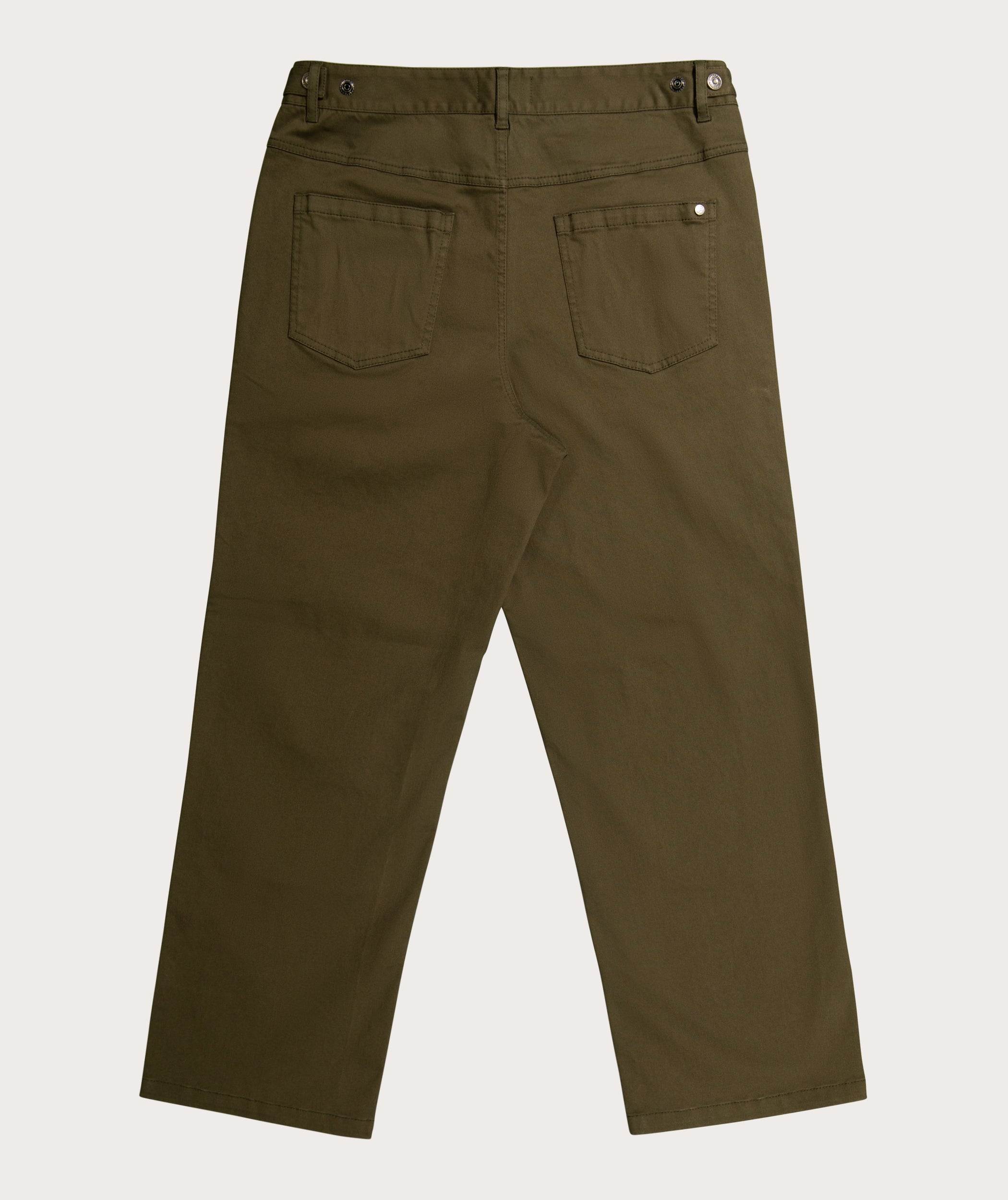 Ladies Regular Fit Trousers - Olive Green