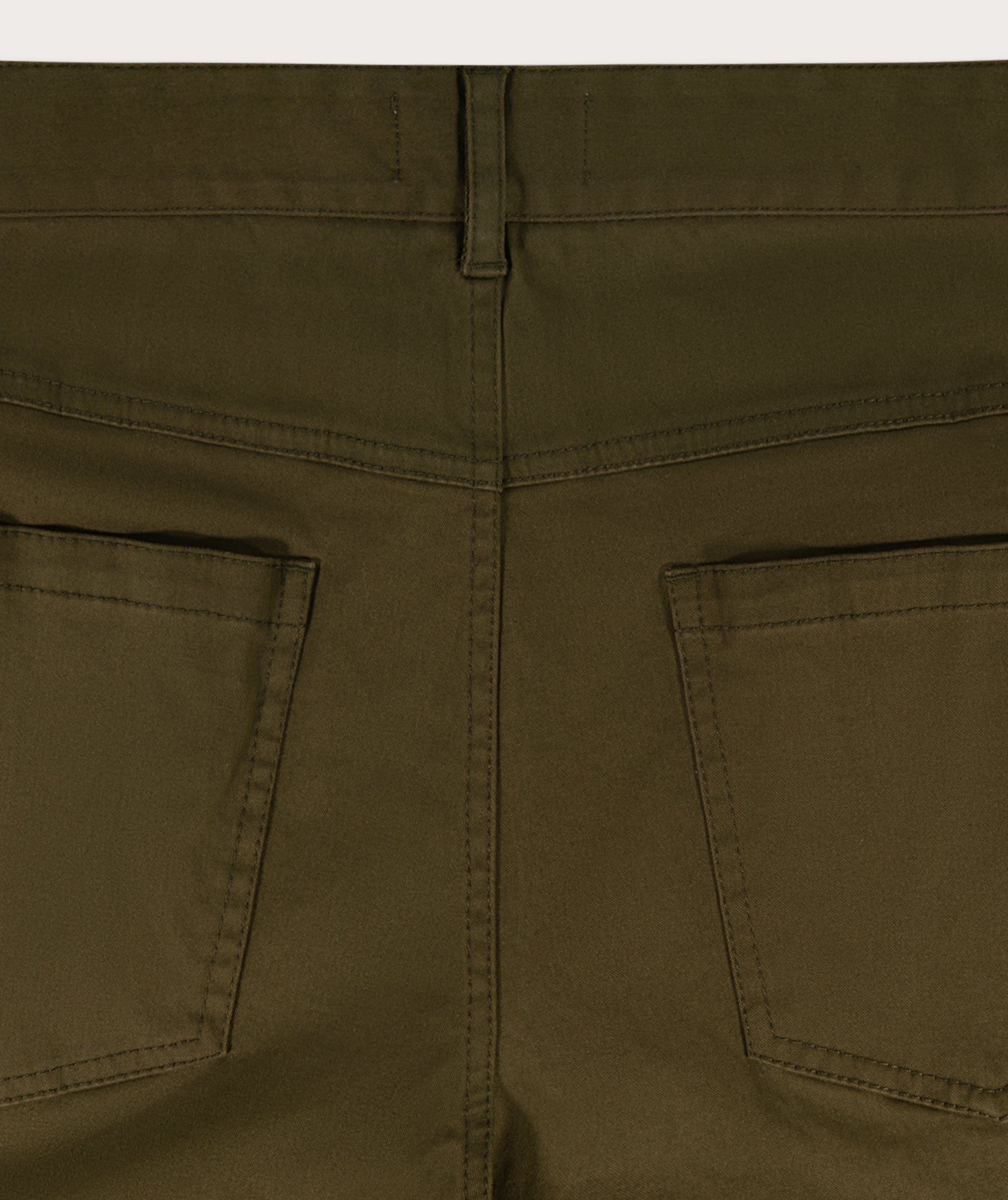 Ladies Regular Fit Trousers - Olive Green