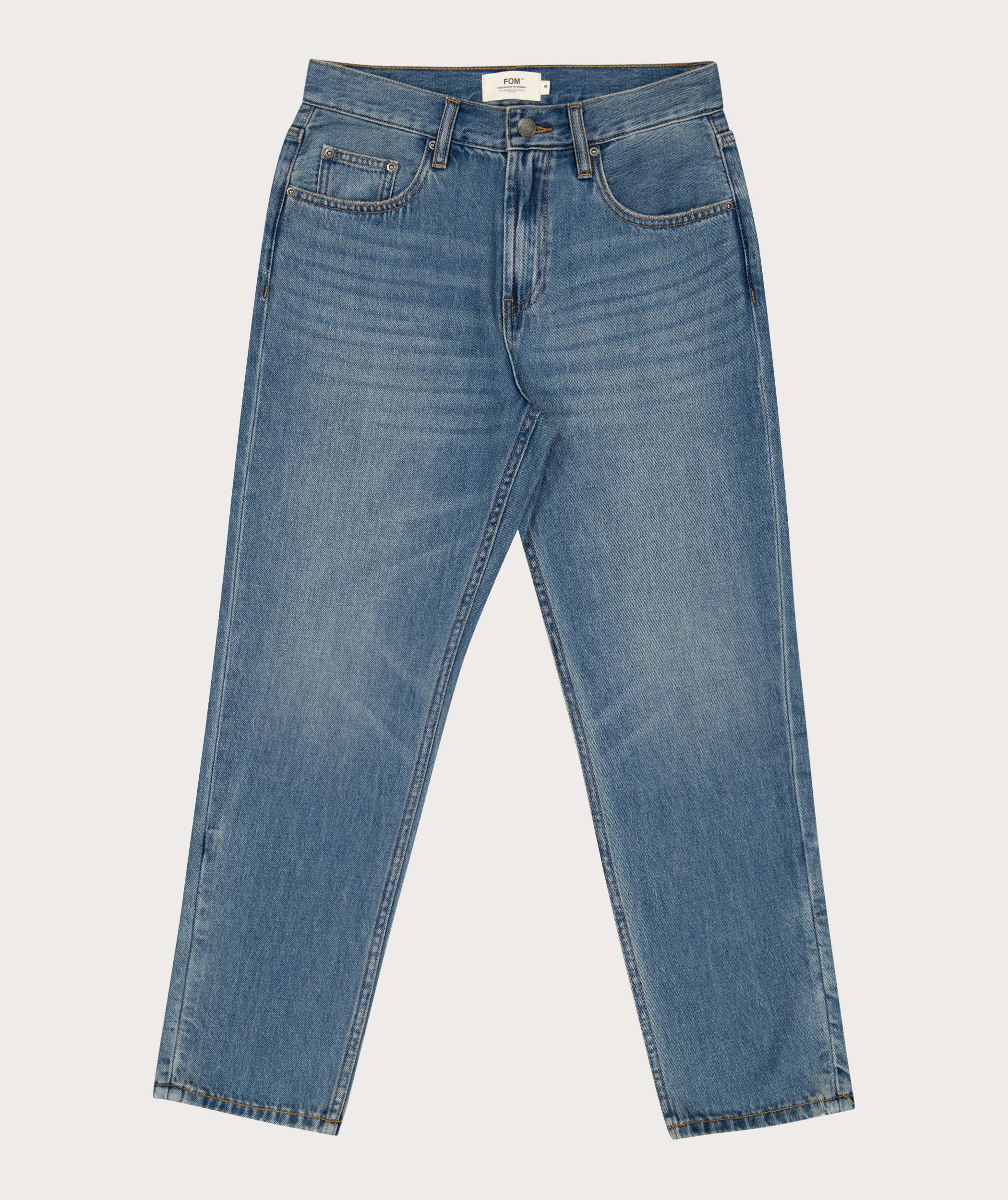 Ladies Relaxed Denim Jeans - Indigo