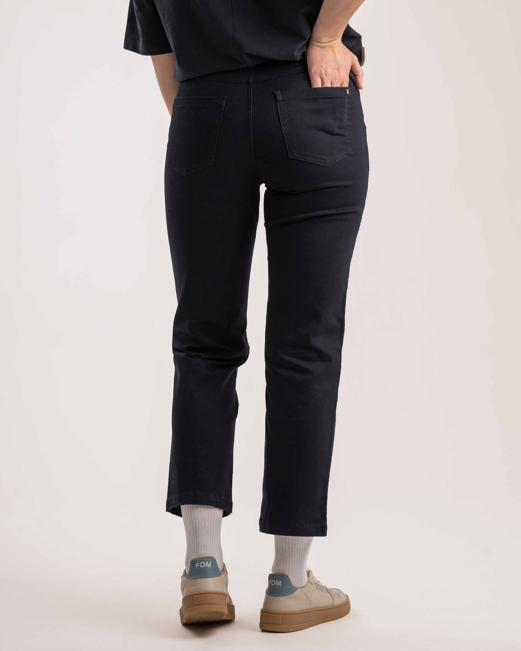 Ladies Regular Fit Trousers - Black