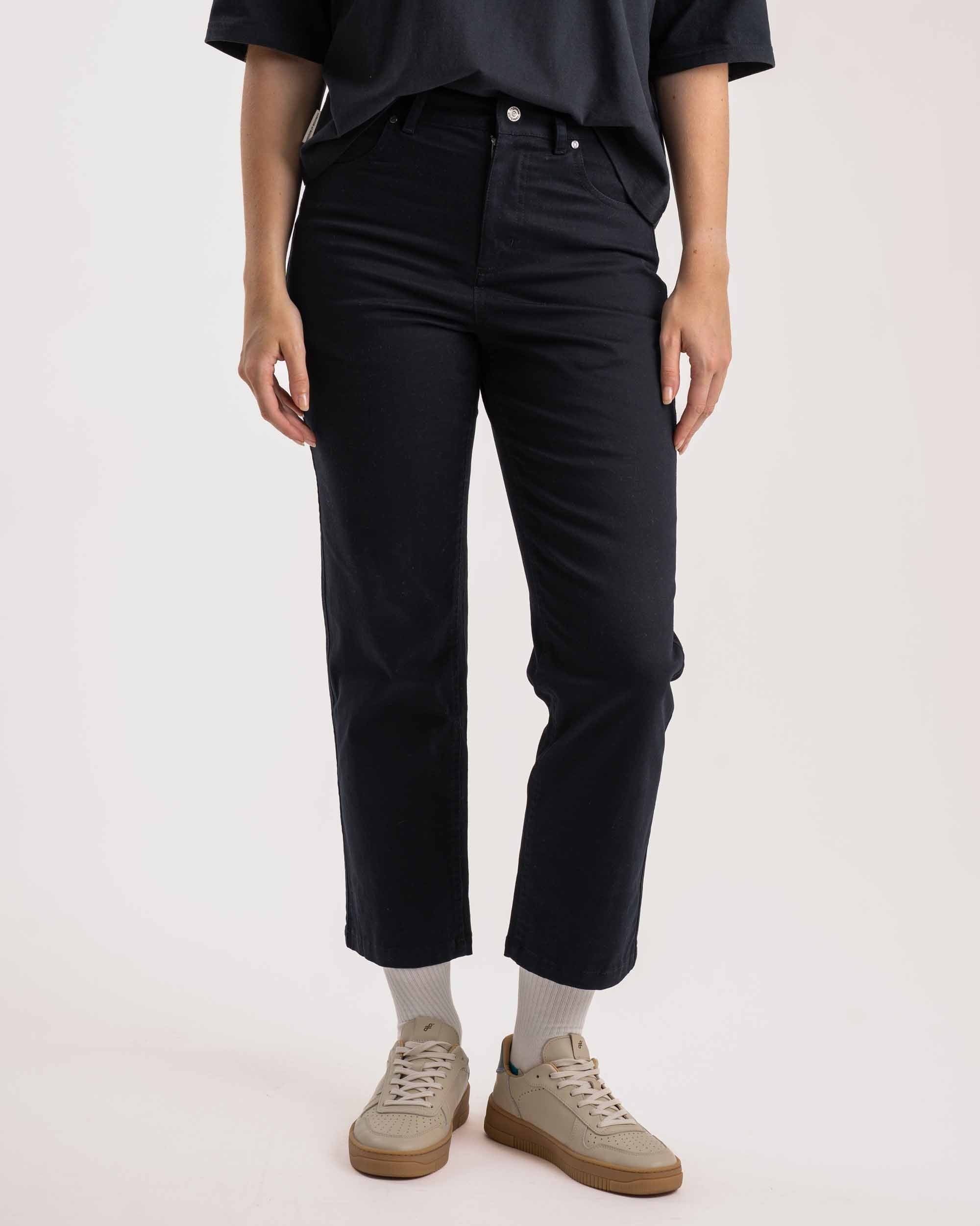 Ladies Regular Fit Trousers - Black