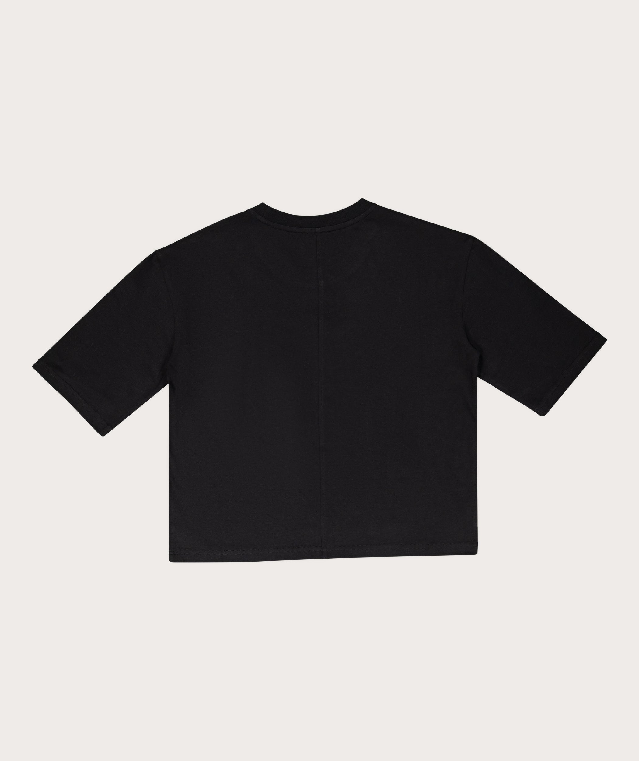 Entspanntes T-Shirt für Damen - Schwarz