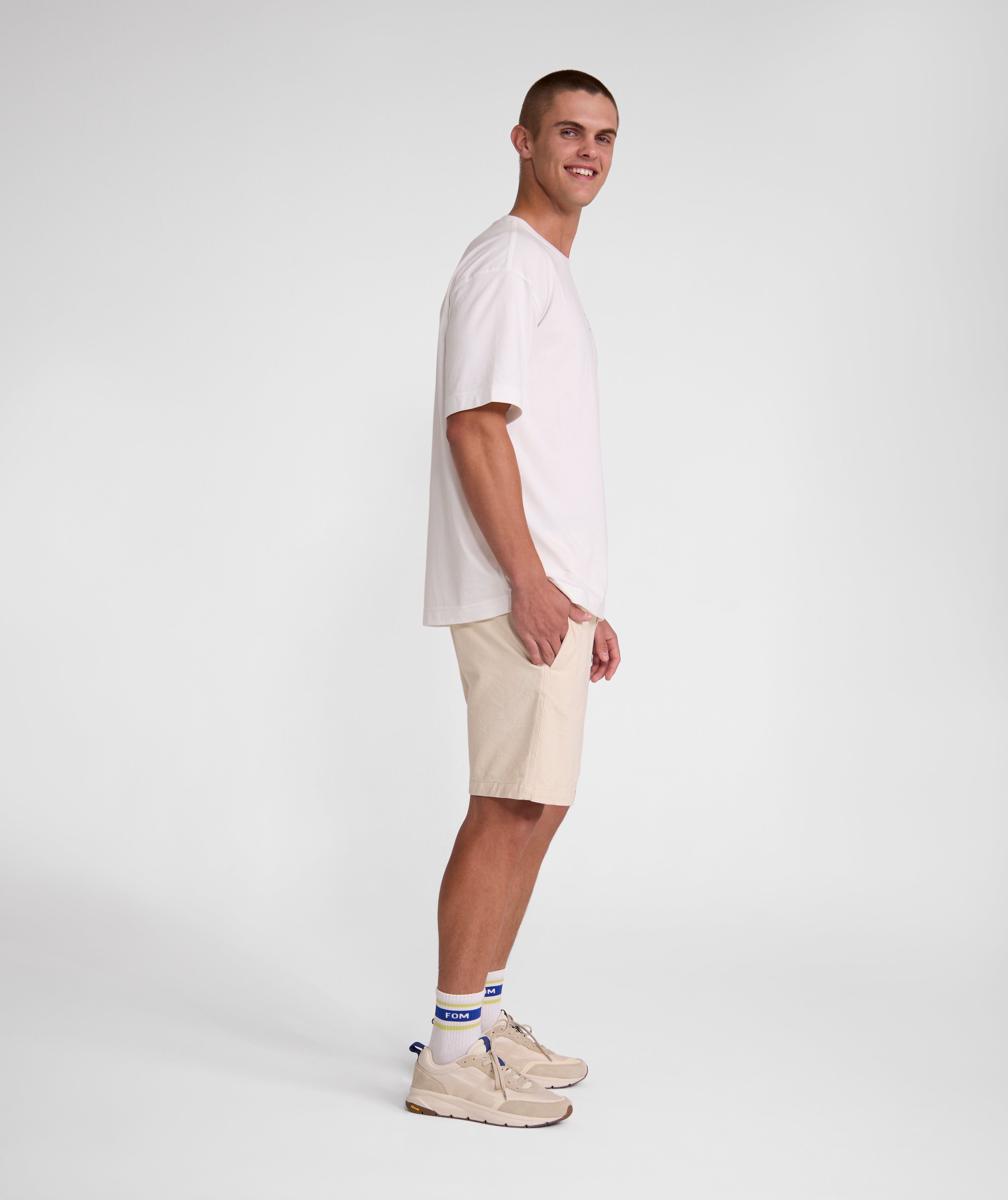 Mens Drop Goal Graphic Tee - Ivory