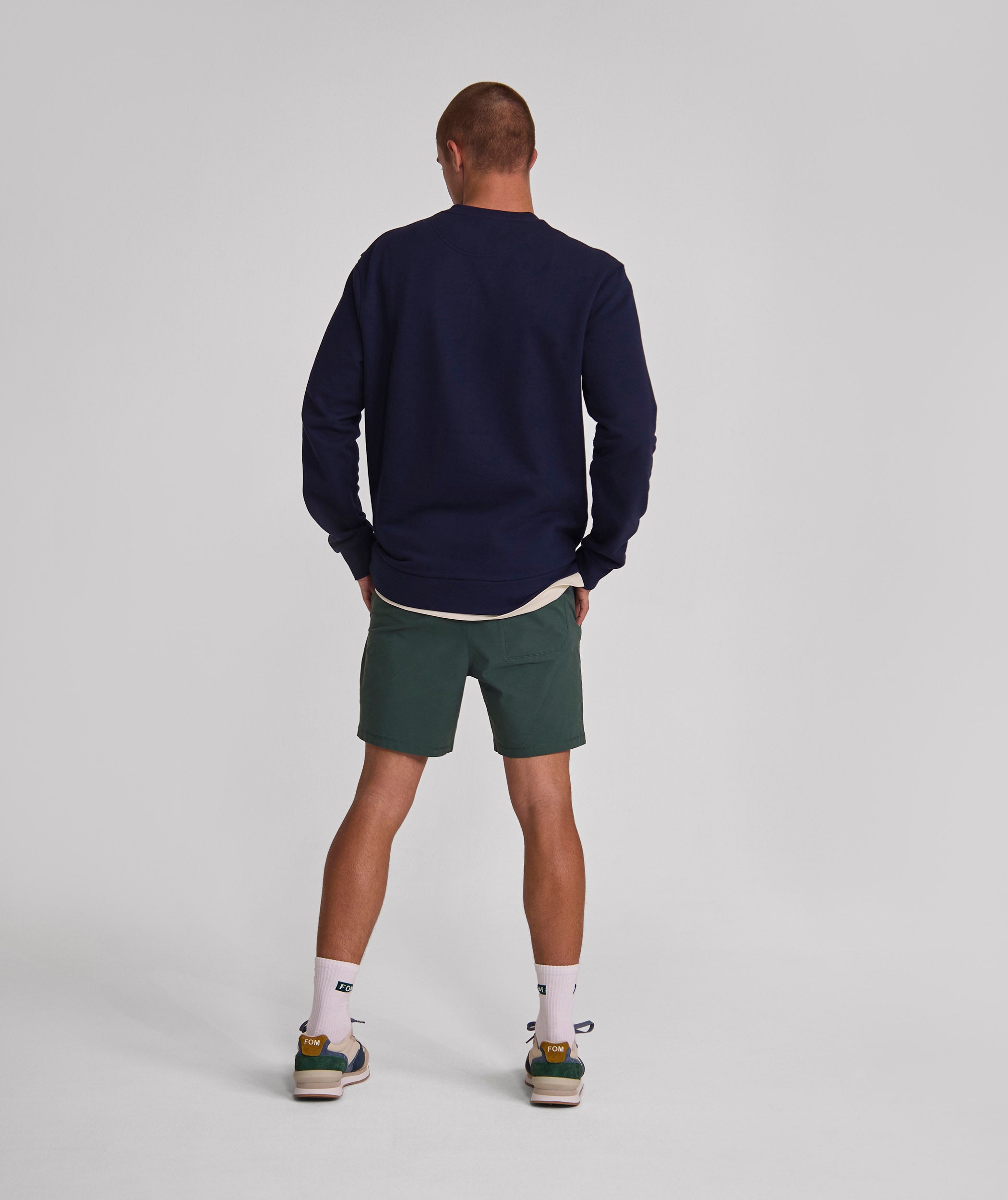 Mens Windhond Graphic Sweater - Navy