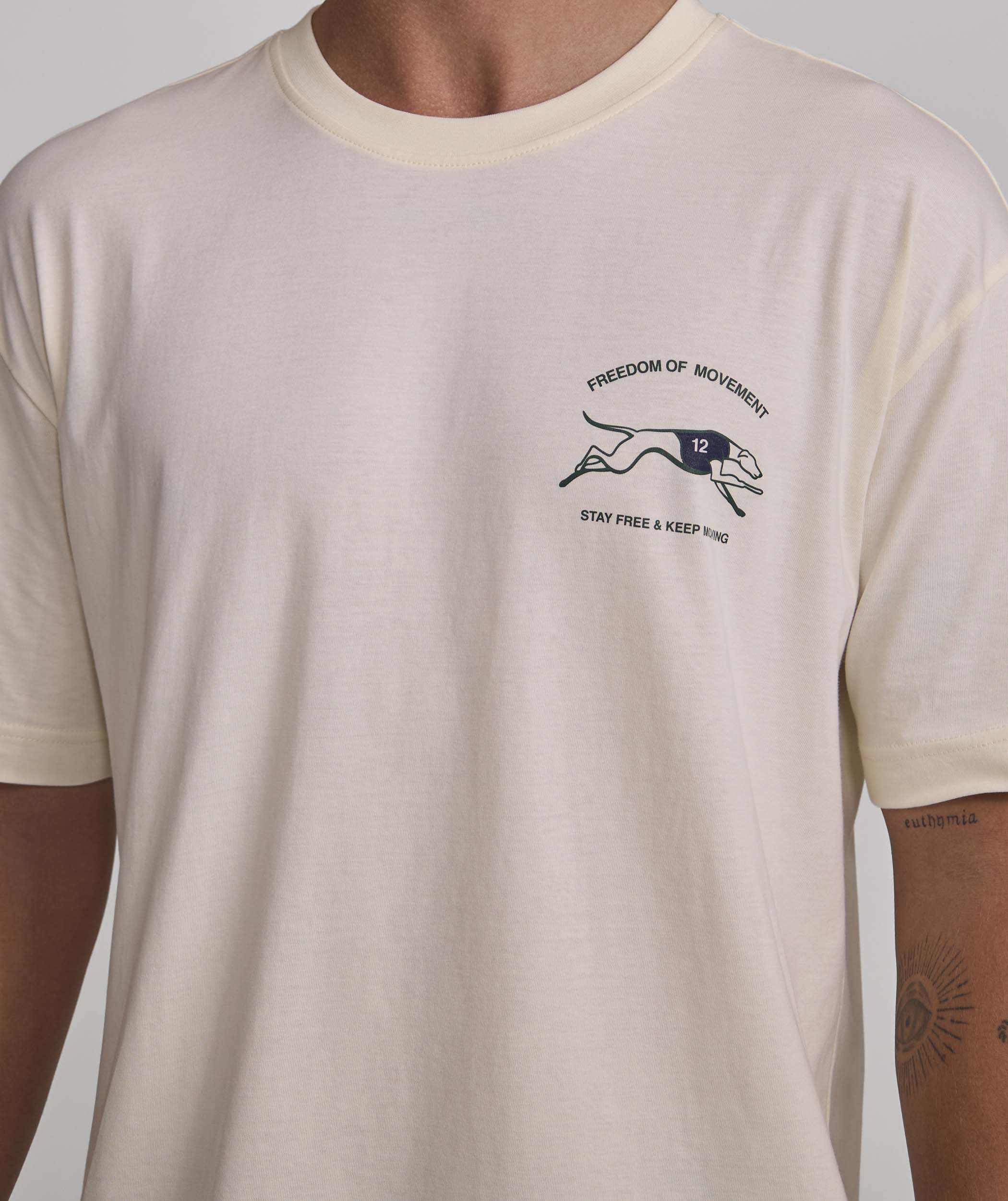 Mens Windhond Tee - Vanilla Sorbet