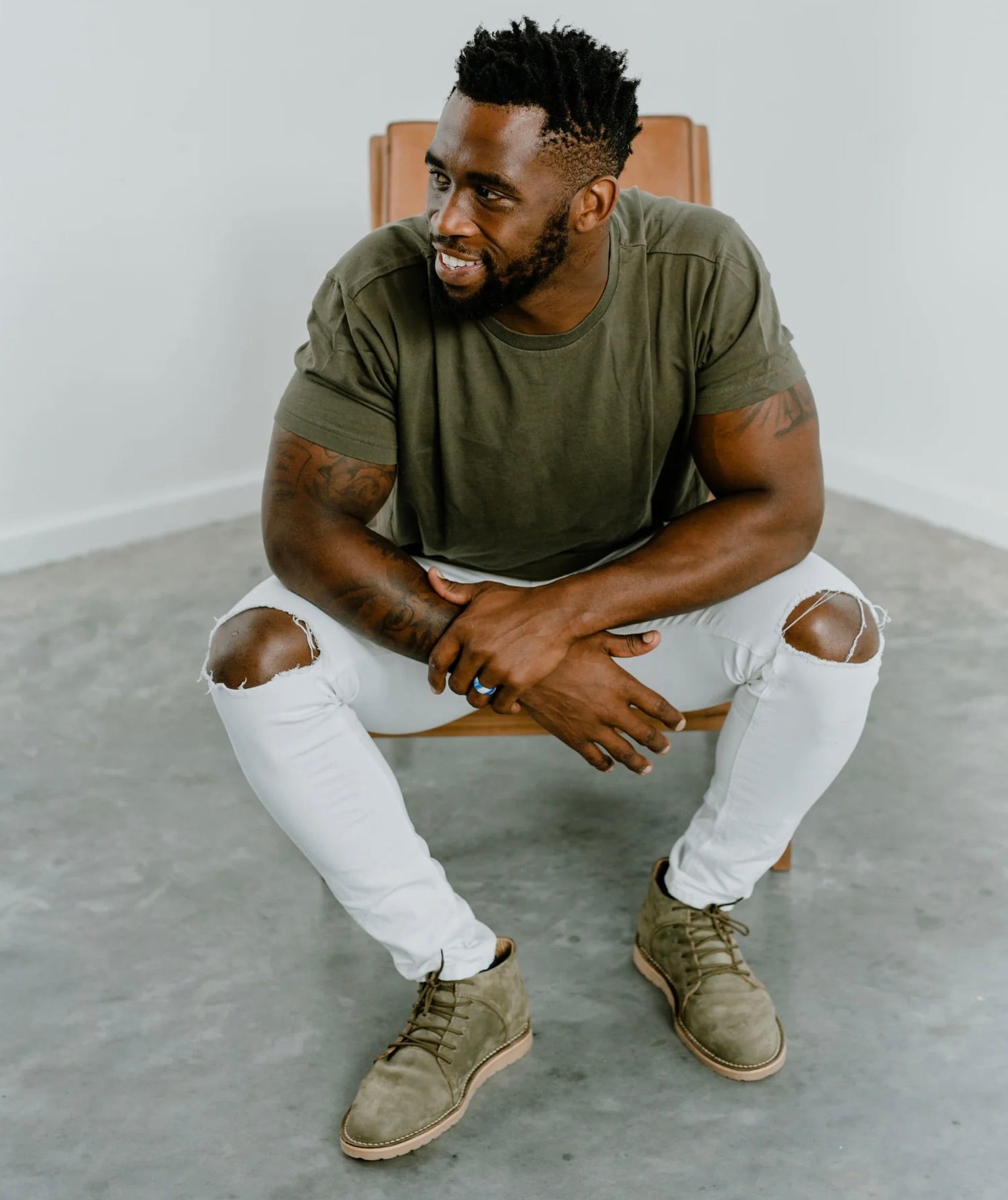 FOM x Kolisi Standard Vellies Field Green