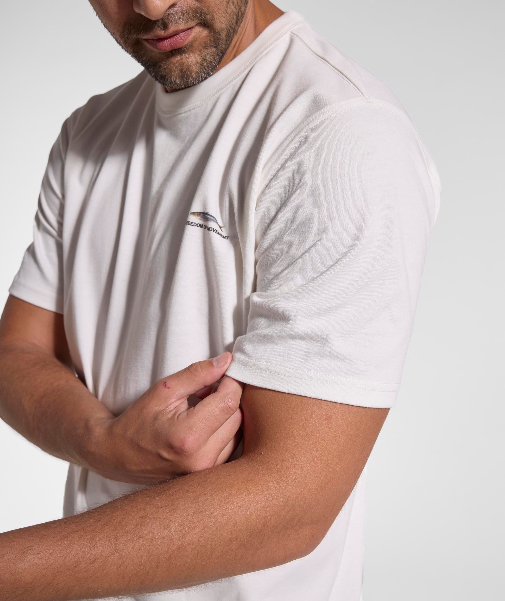 Mens Atlantic Sardine Regular Tee - Sea Salt