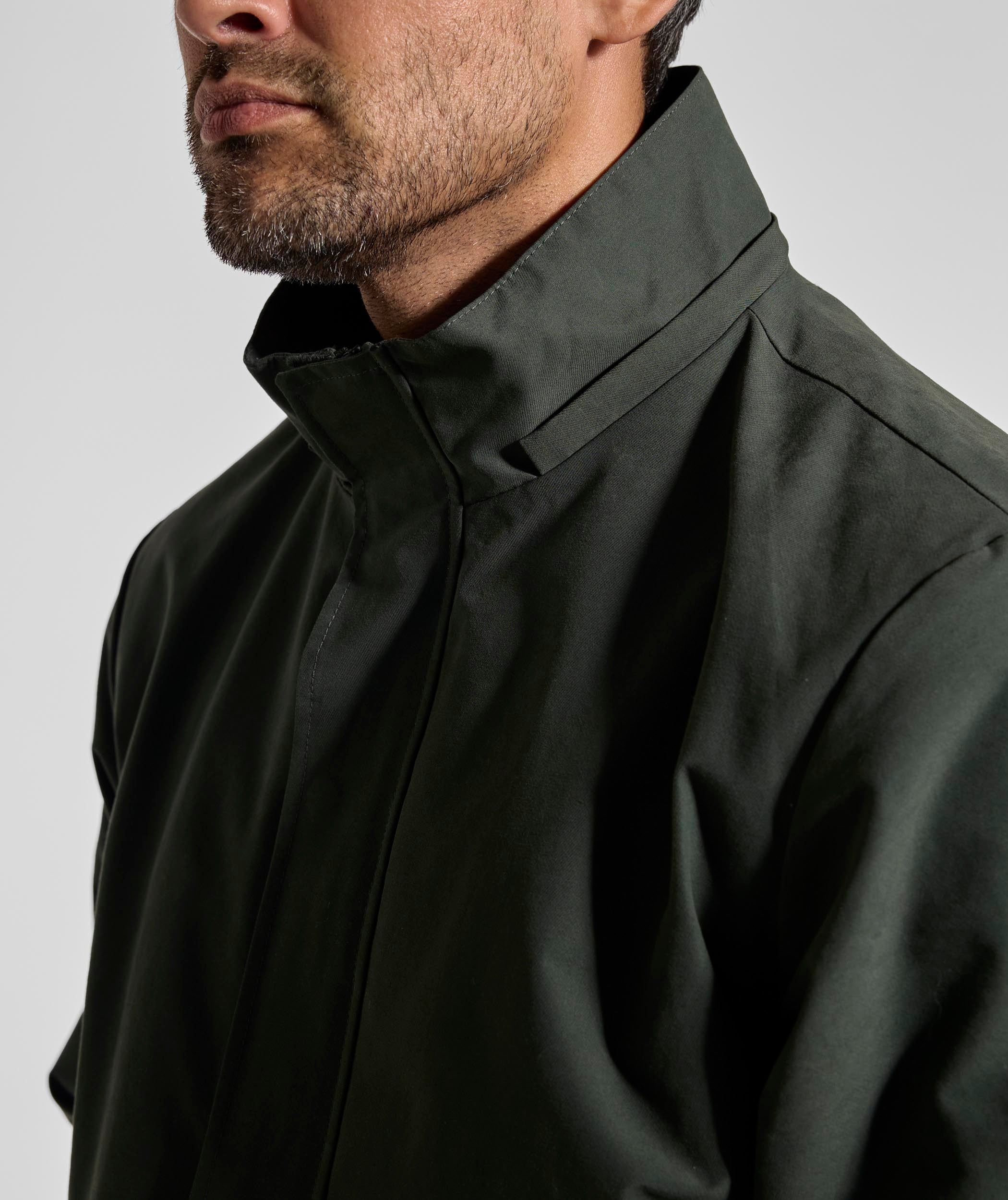Mens Cotton Blend Anorak - Forest