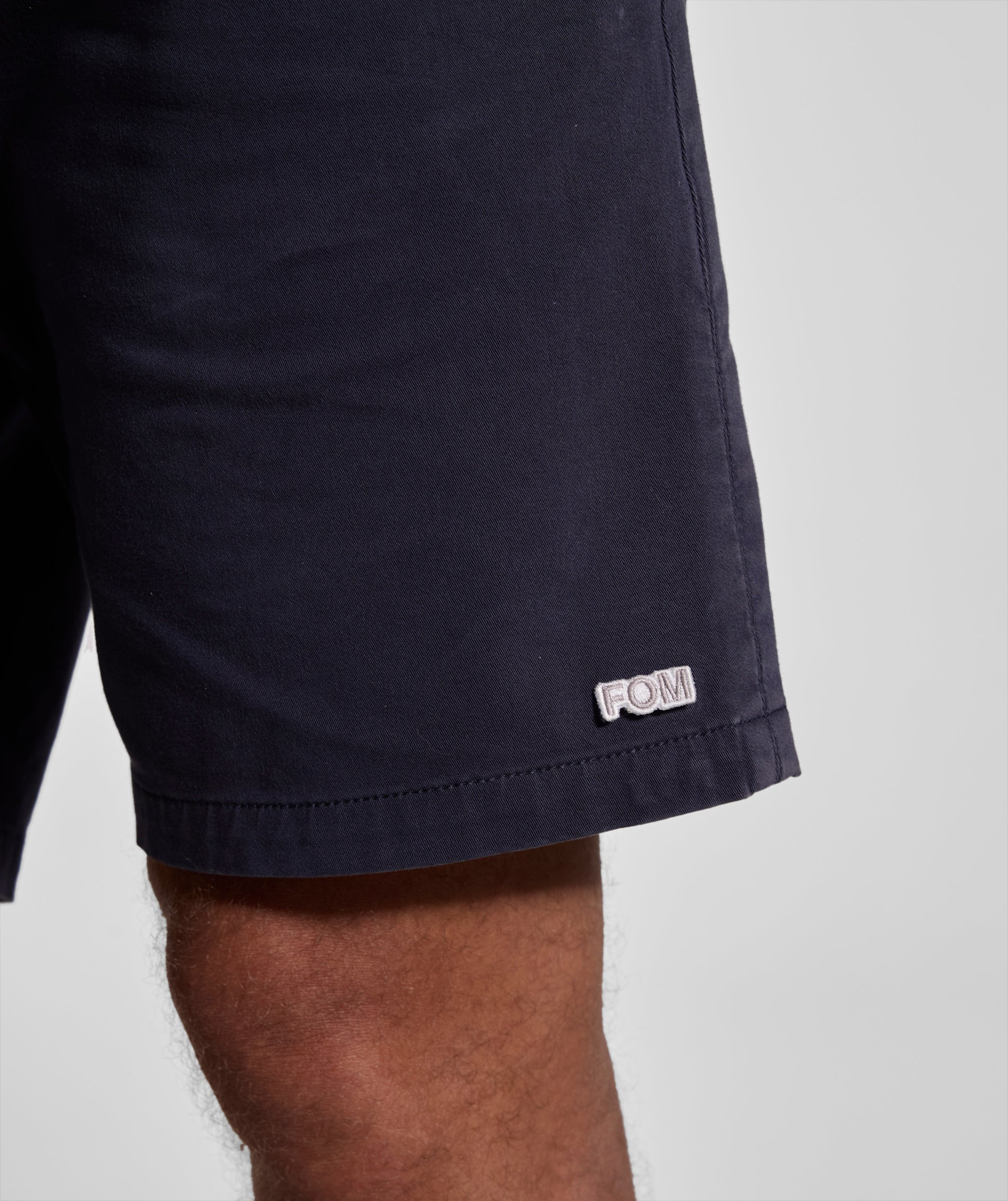 Mens Cotton Twill Chino Shorts - Navy