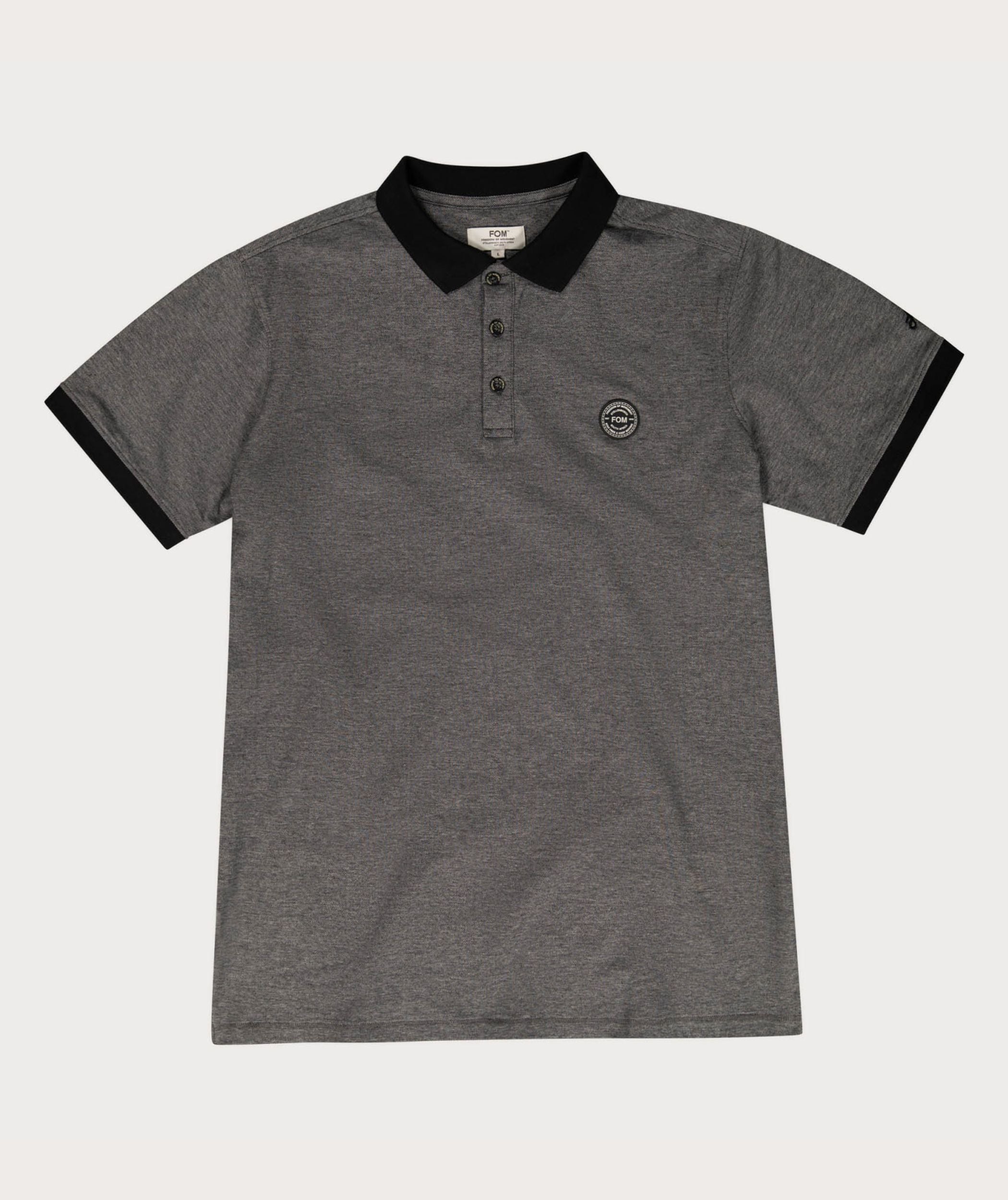 Piqué-Golfer für Herren - Graumeliert