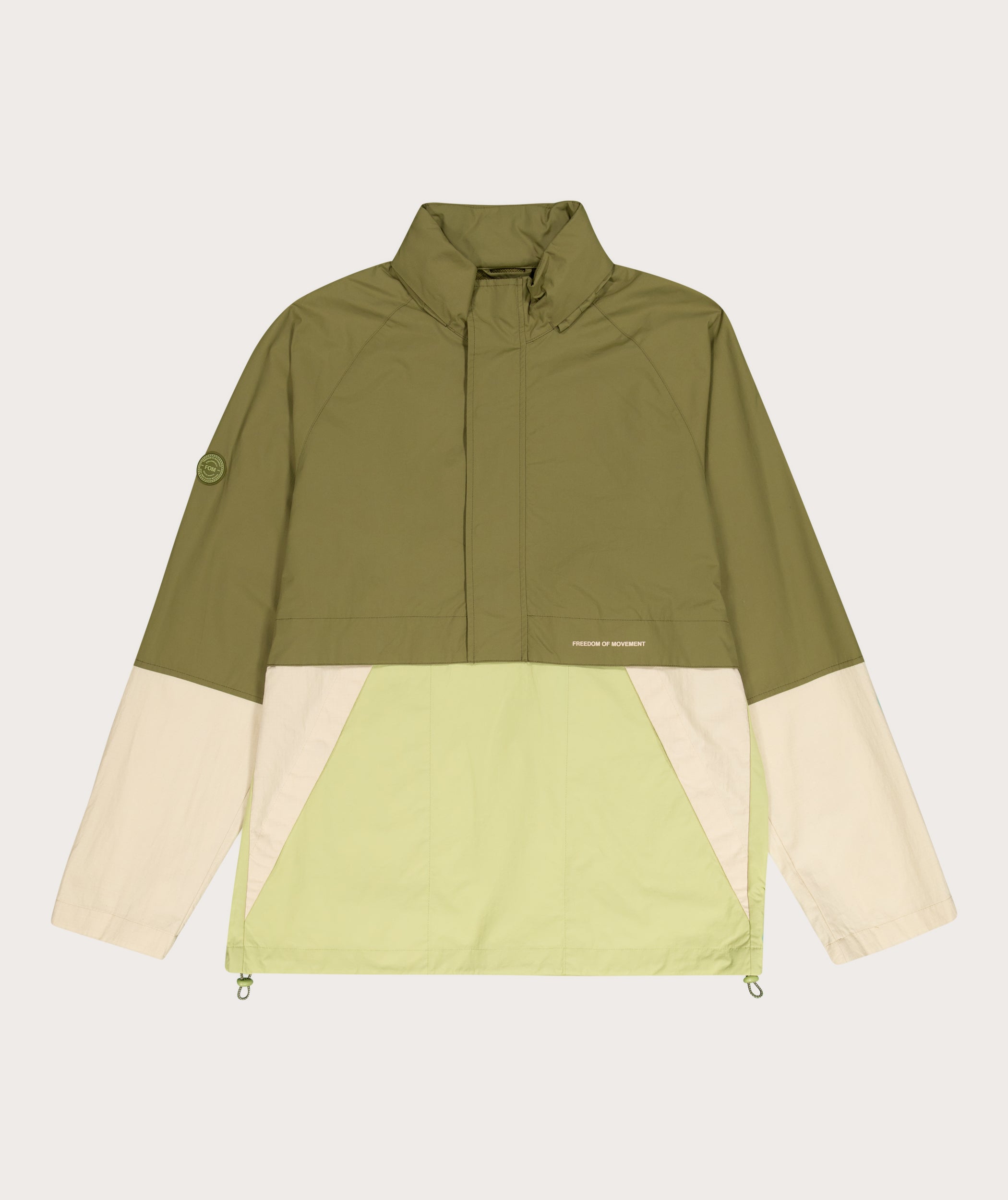 Anorak für Herren - Grüner Farbblock