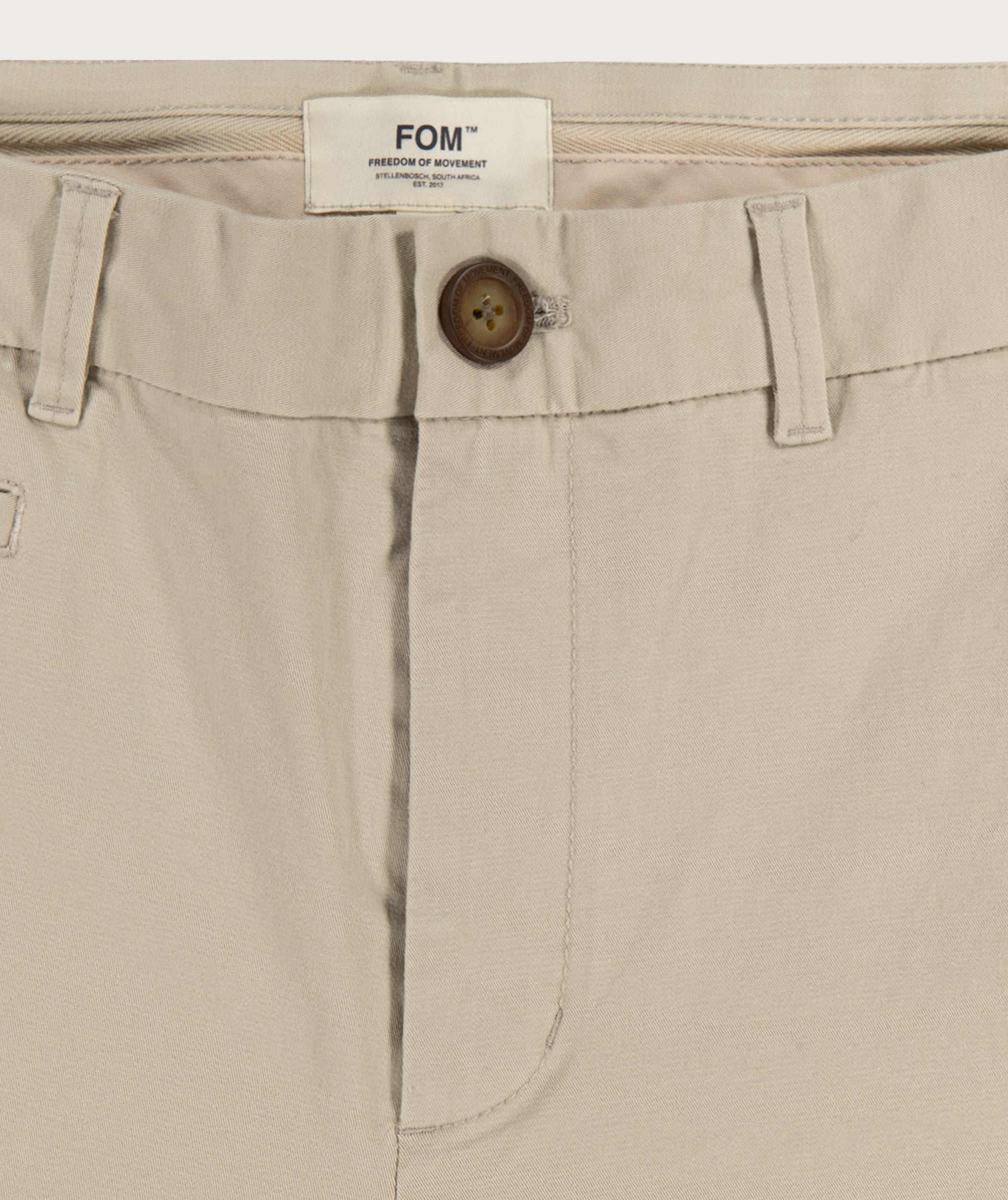 Heren Classic Slim Fit Chino - Licht Zand