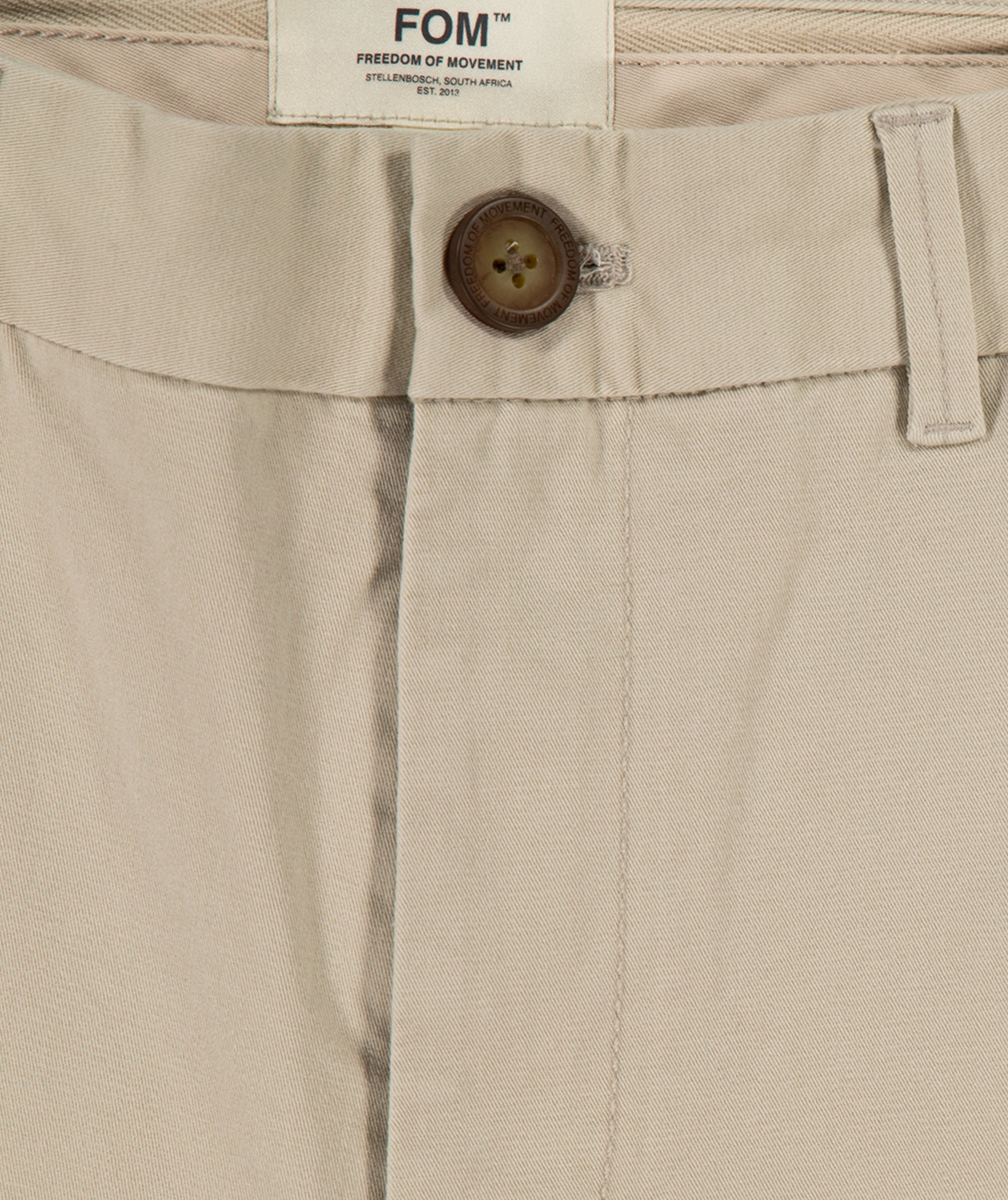 Heren Classic Slim Fit Chino - Licht Zand