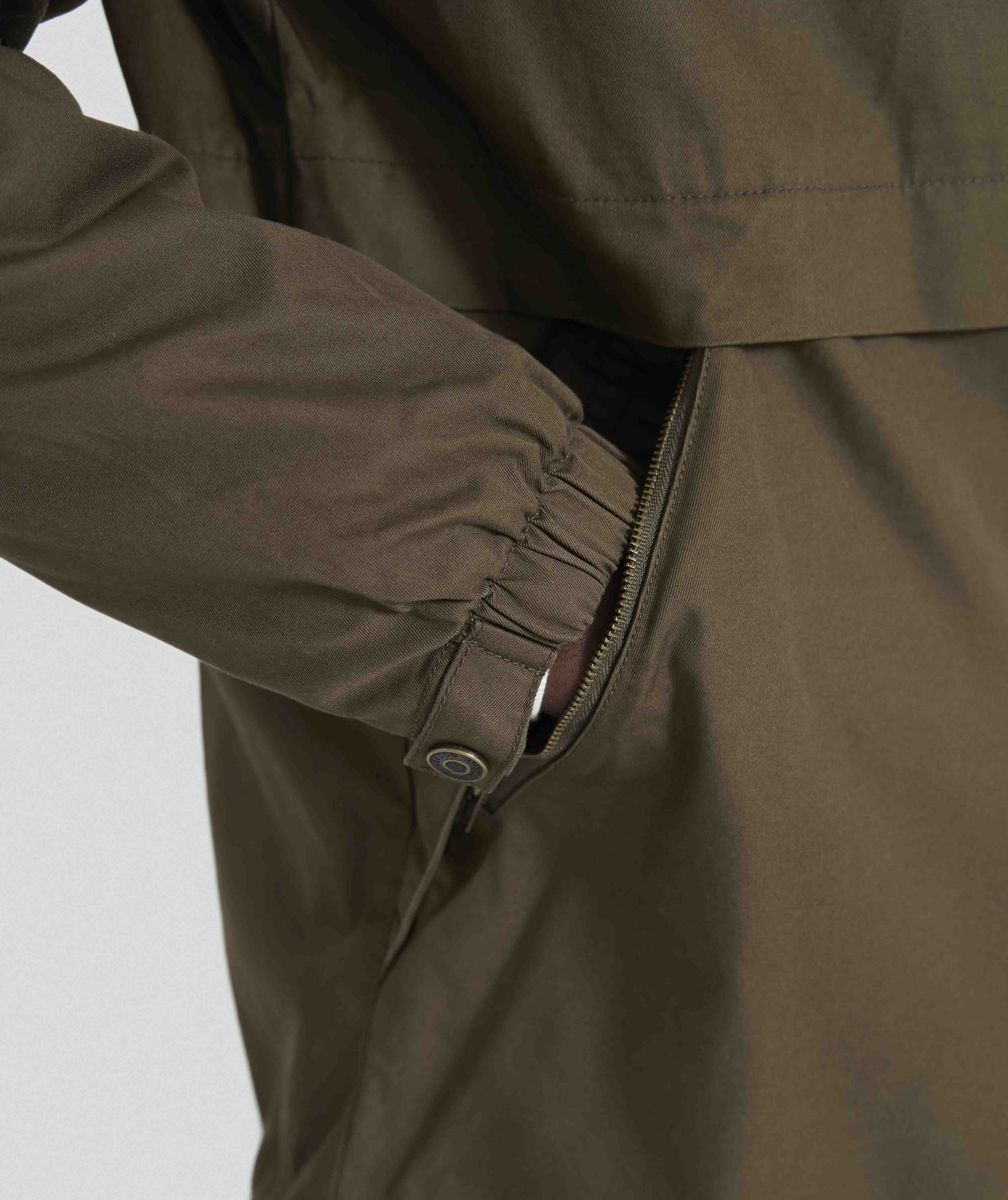 Mens Cotton Parka - Dark Olive