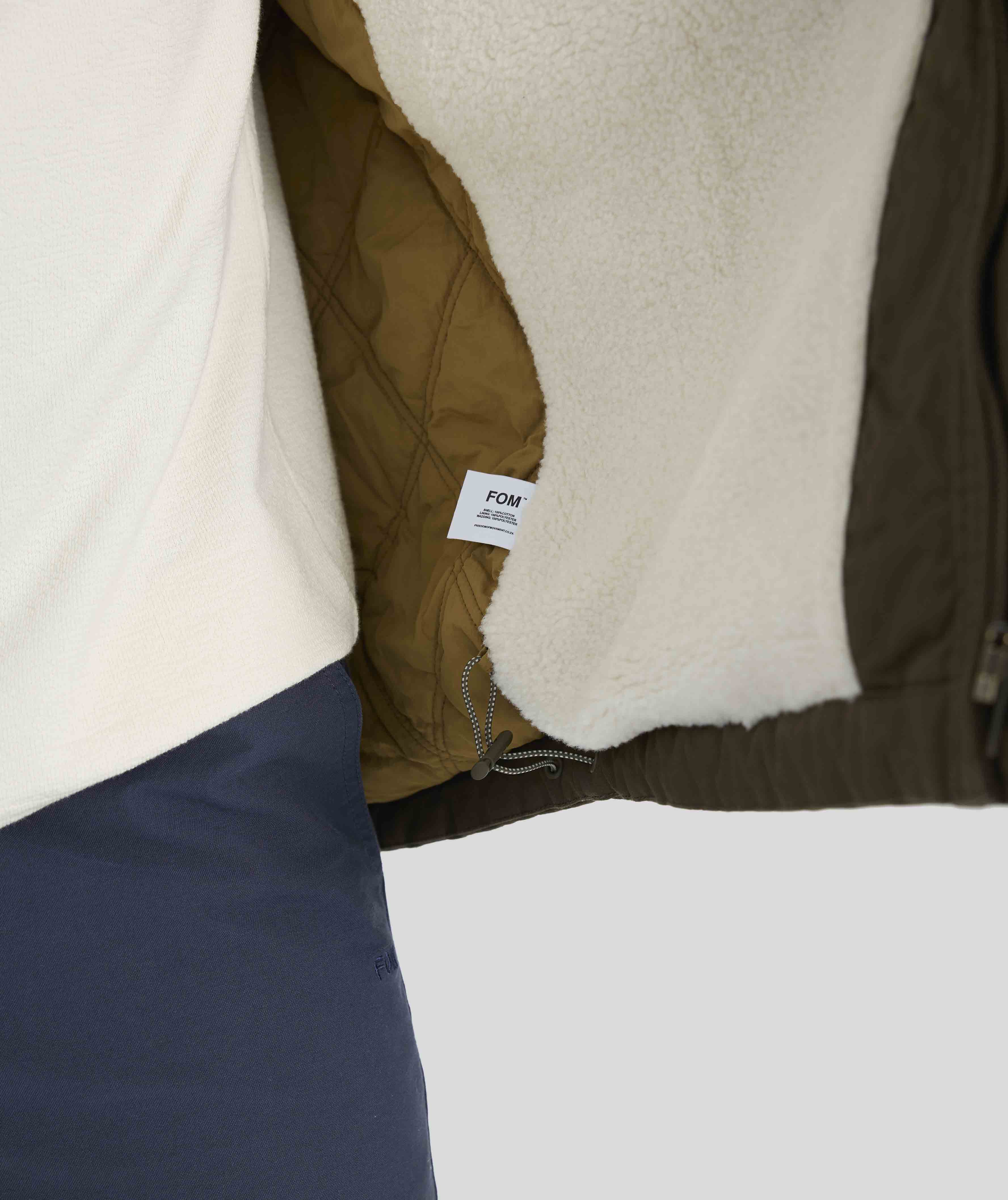 Mens Cotton Parka - Dark Olive