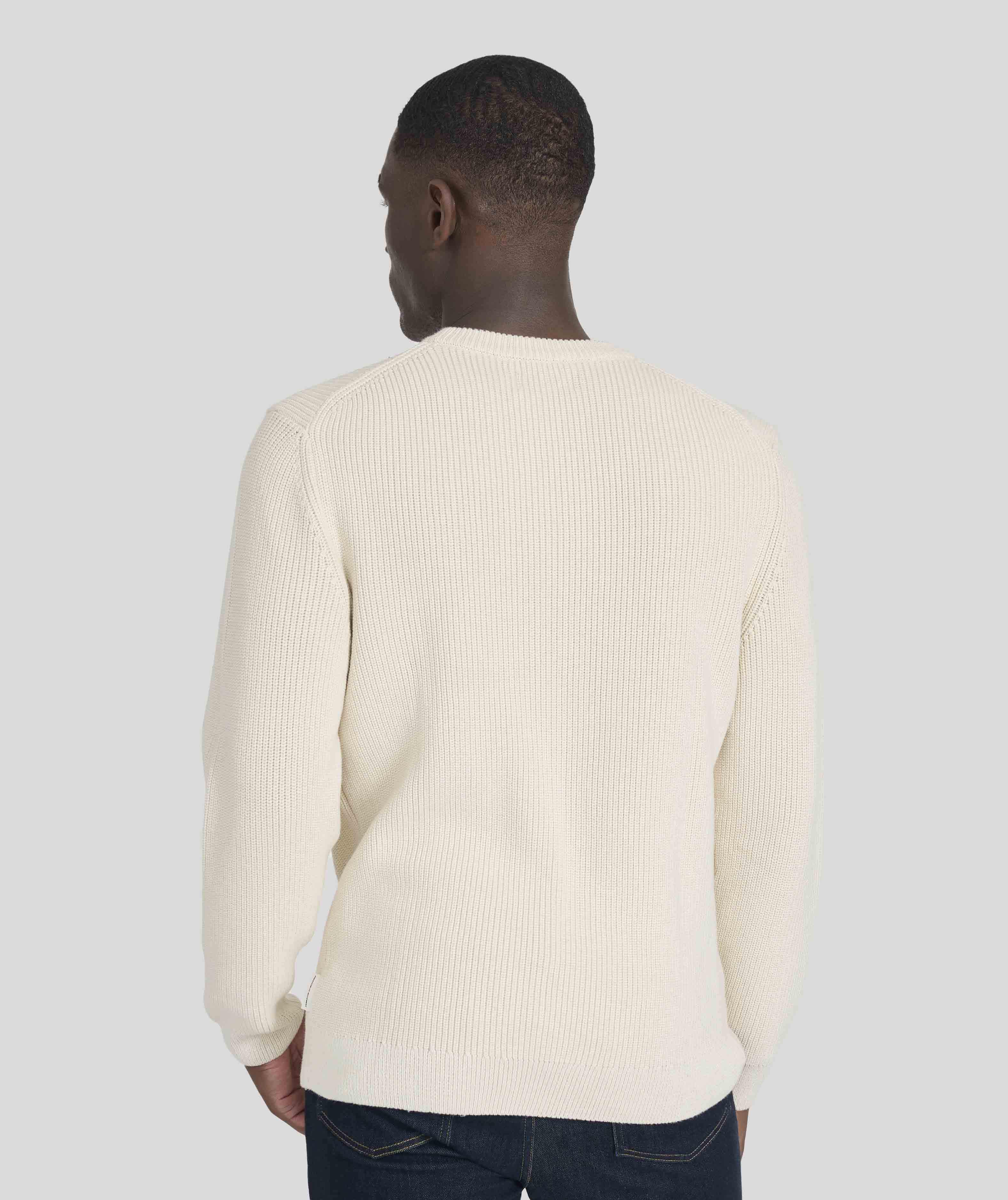 Mens Chunky Knitwear - Ivory