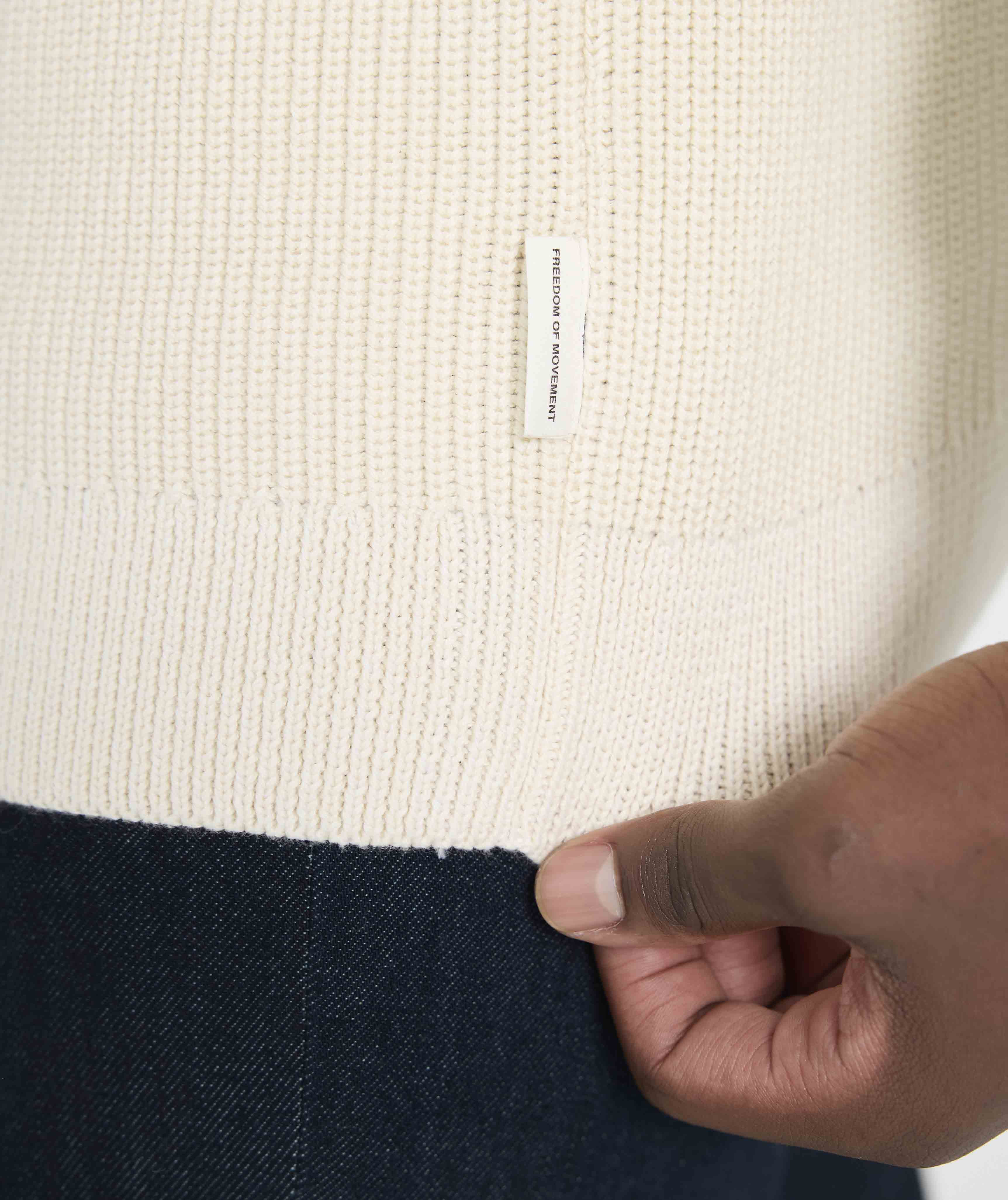 Mens Chunky Knitwear - Ivory