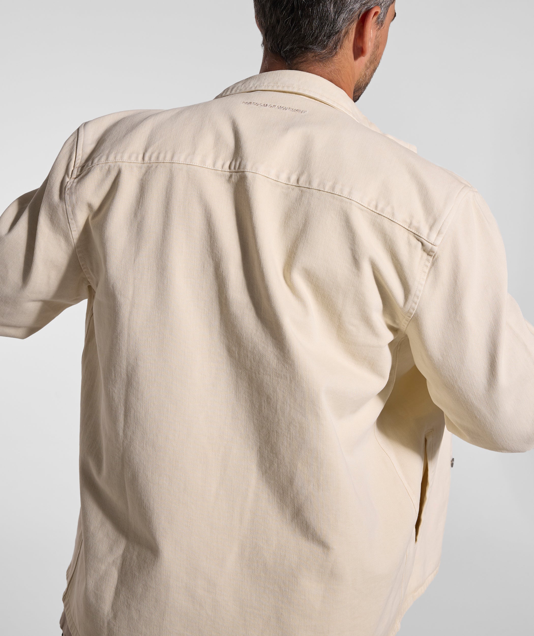 Mens Denim Jacket - Ecru