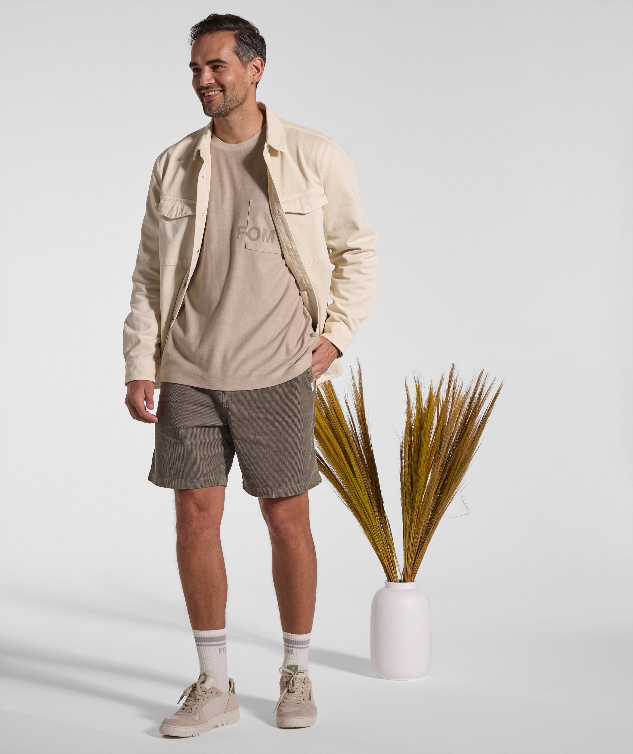 Mens Denim Jacket - Ecru