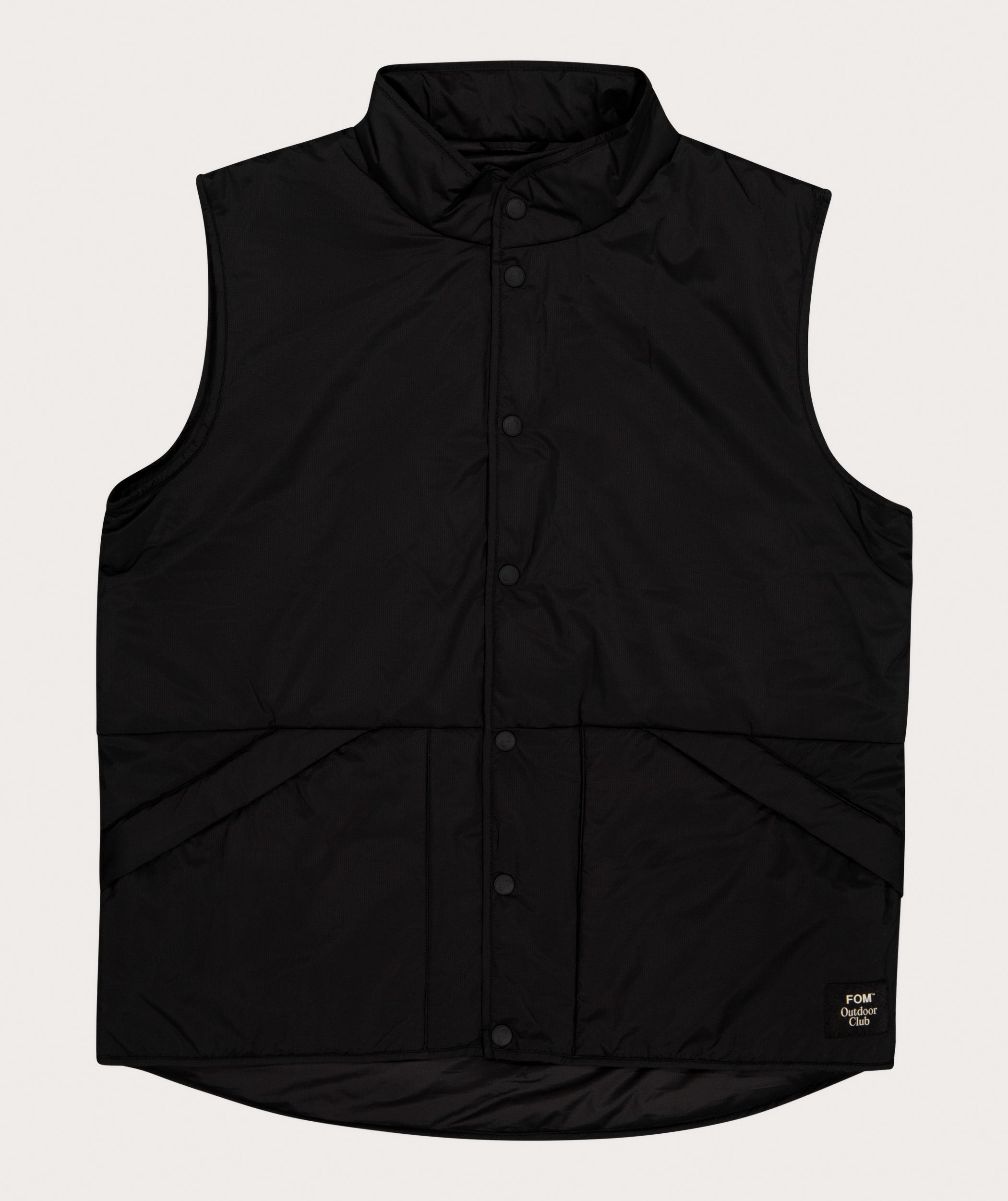 Gepolsterte Outdoor-Weste für Herren - Schwarz