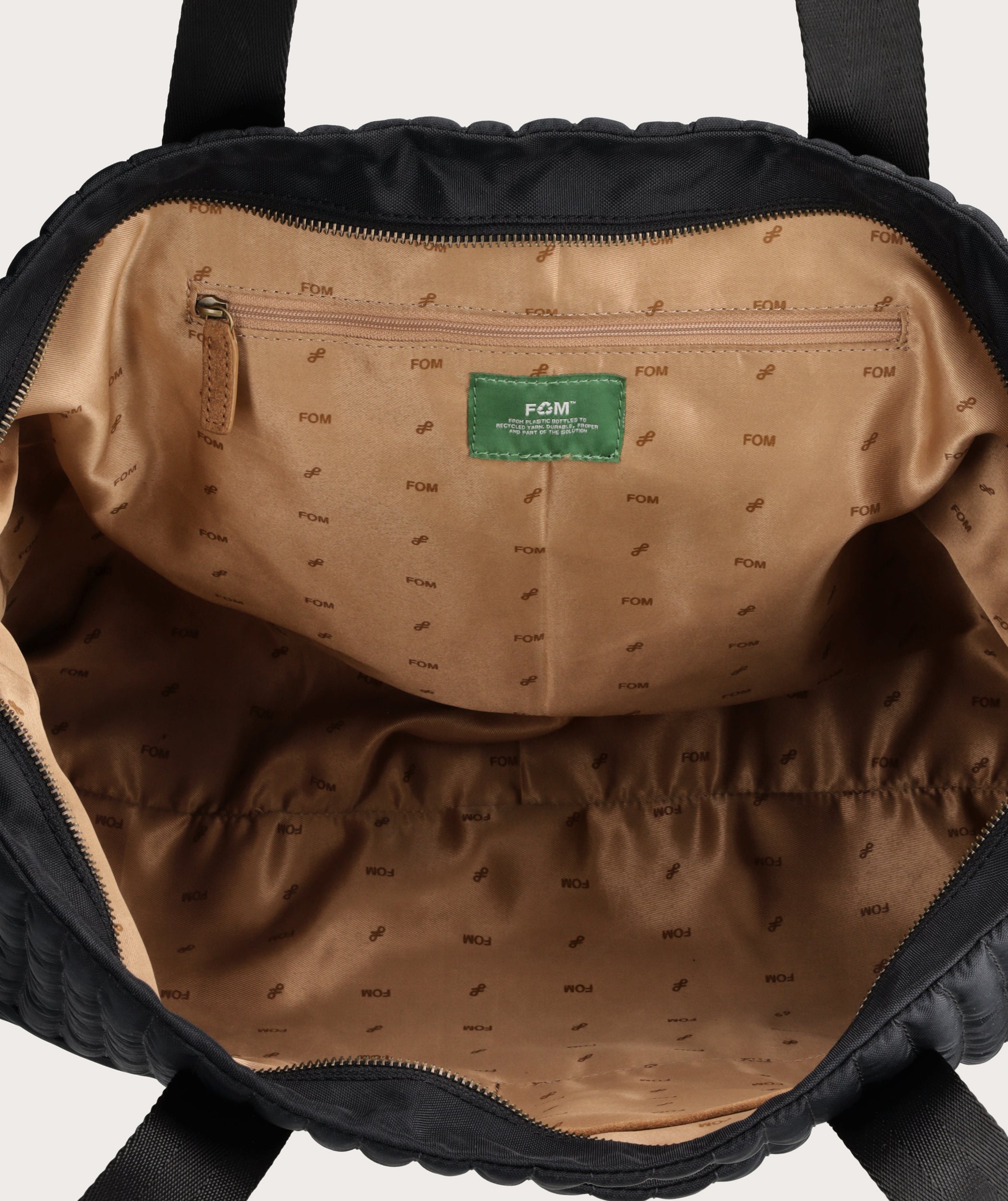 Recycelte Reisetasche Schwarz