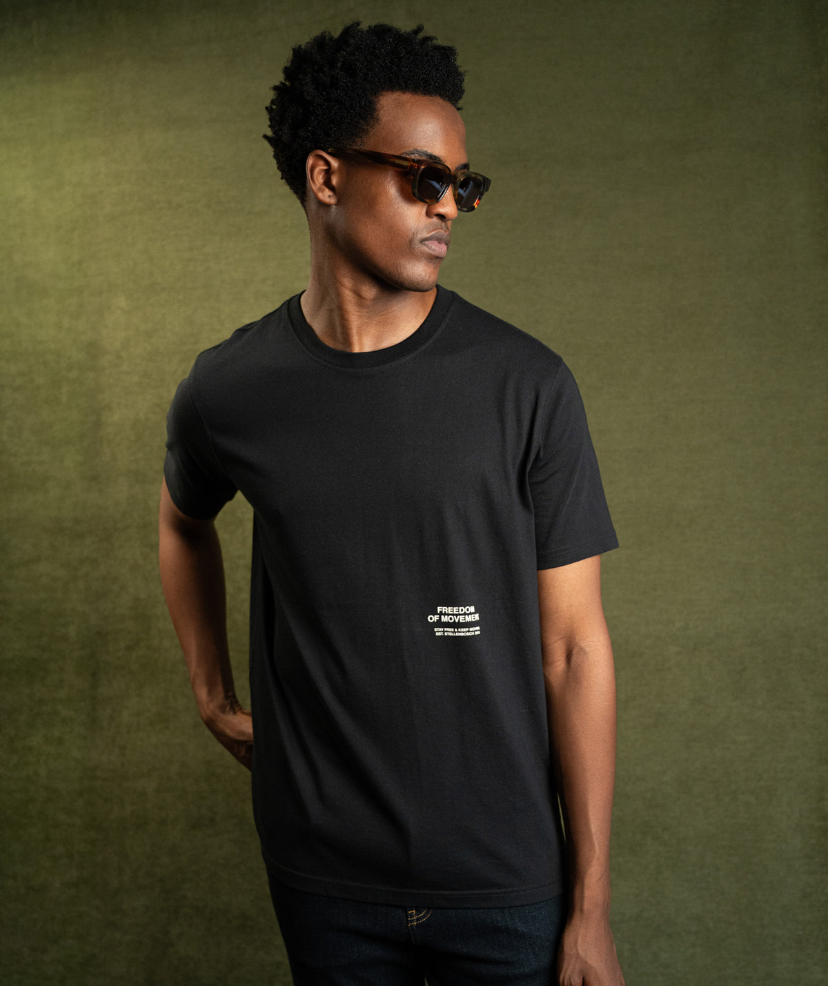 Mens Landscape Graphic Tee - Black (Wild Coast)