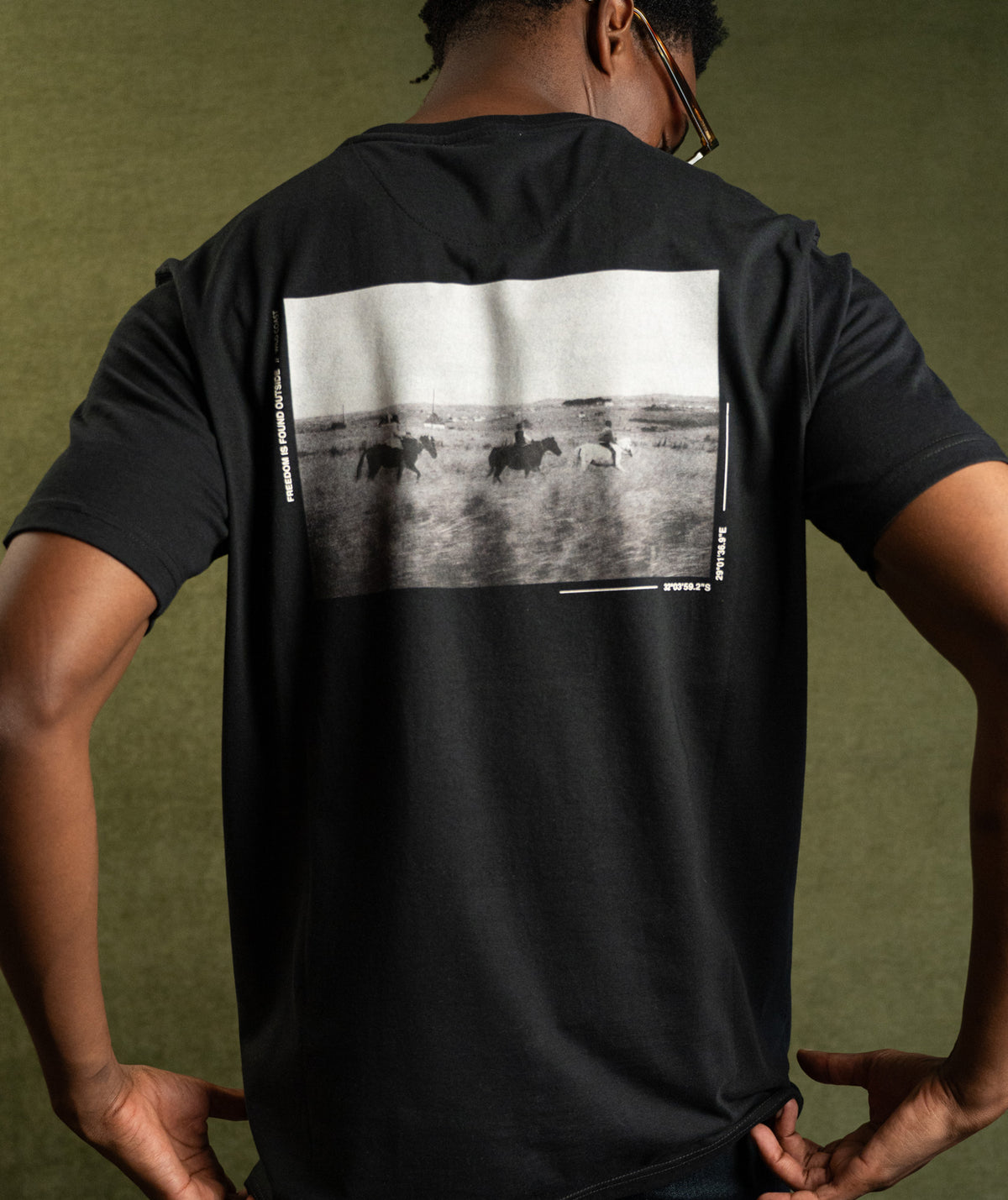Mens Landscape Graphic Tee - Black (Wild Coast)