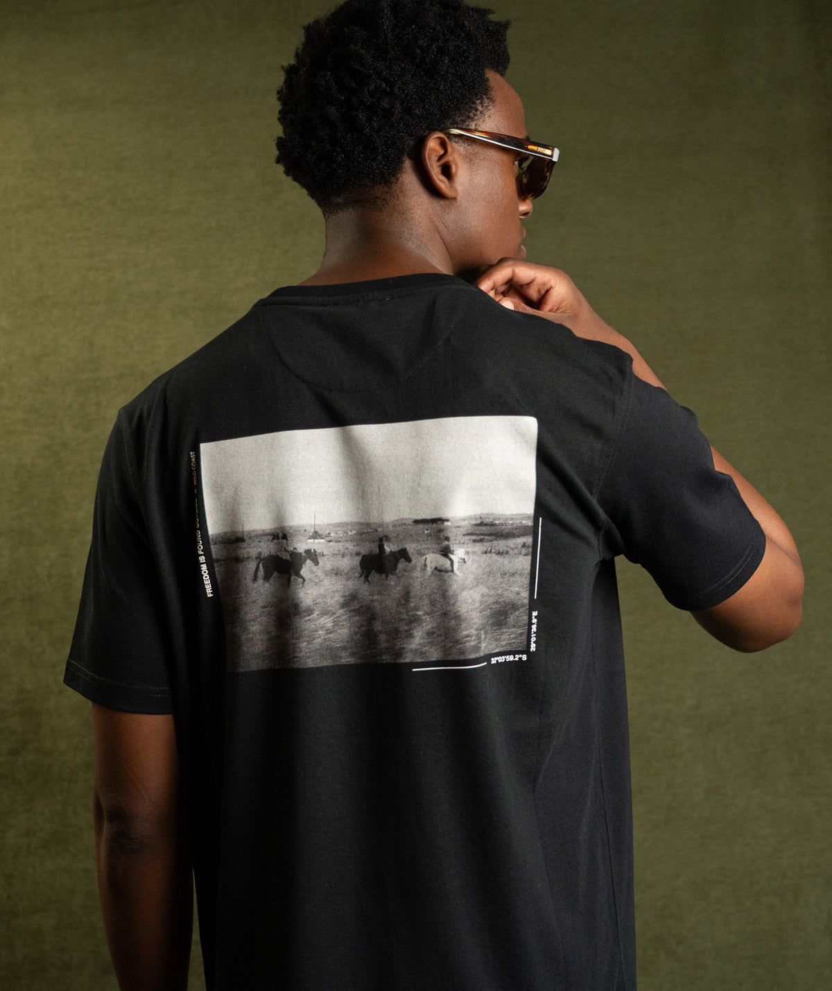 Mens Landscape Graphic Tee - Black (Wild Coast)