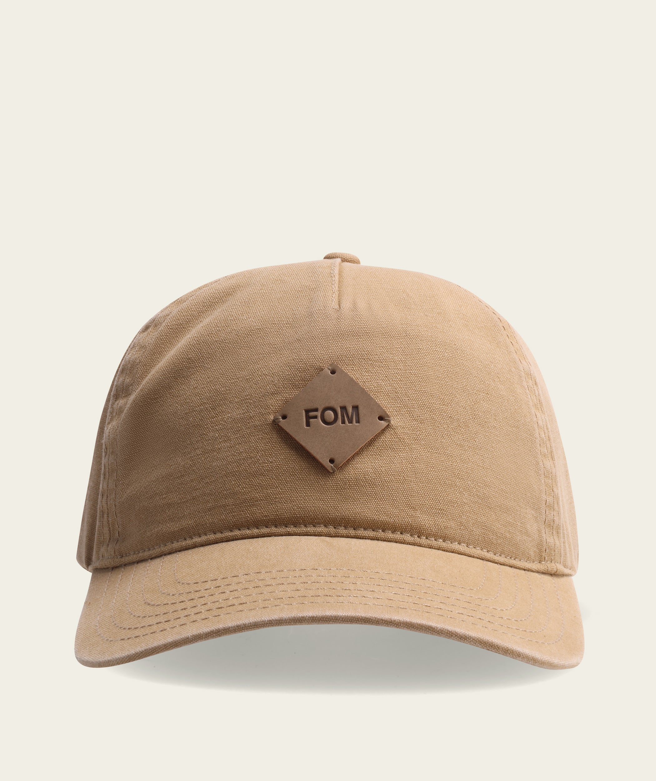 5 Panel Washed Canvas Cap - Stone