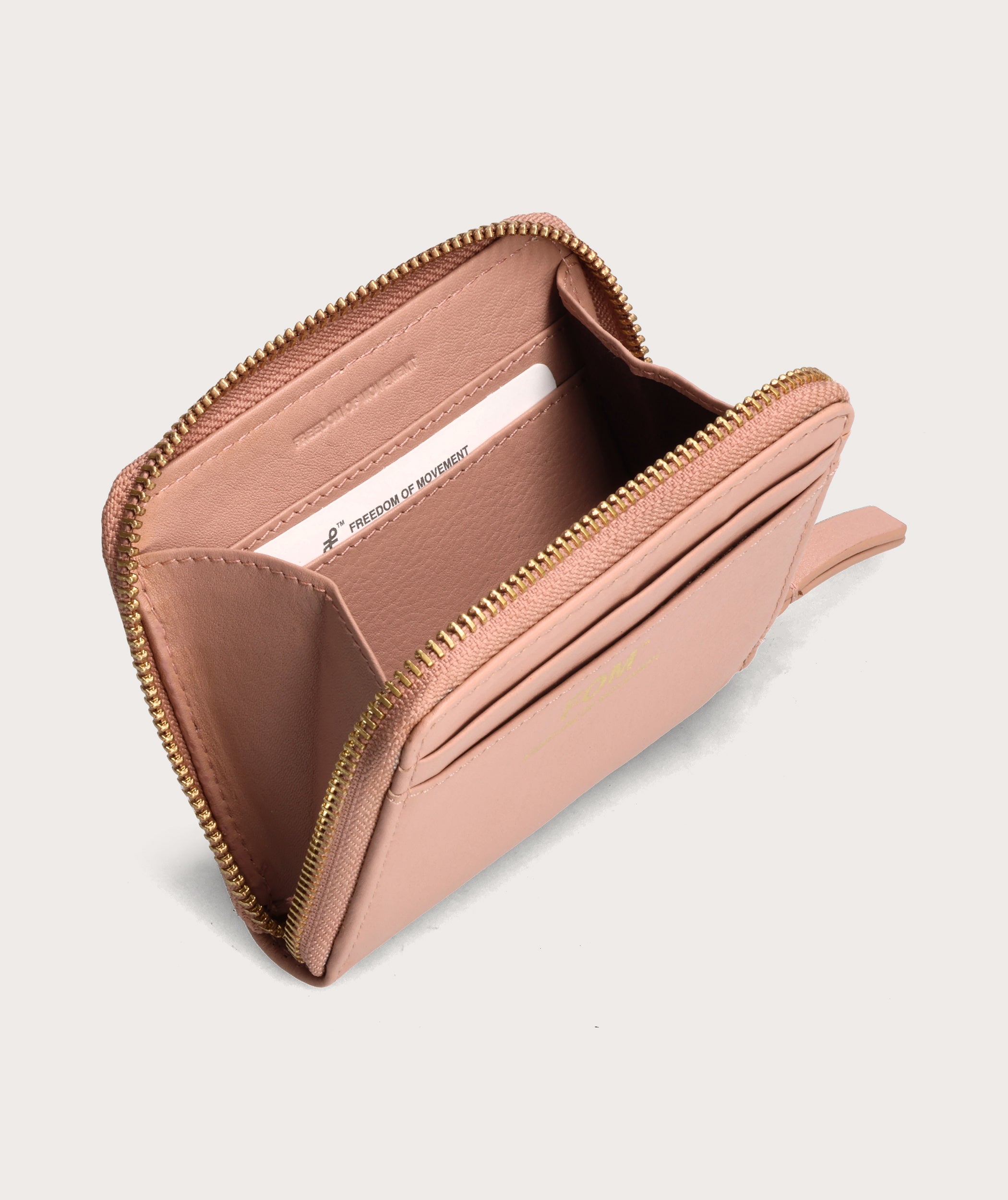 Dames kleine rits portemonnee Blush