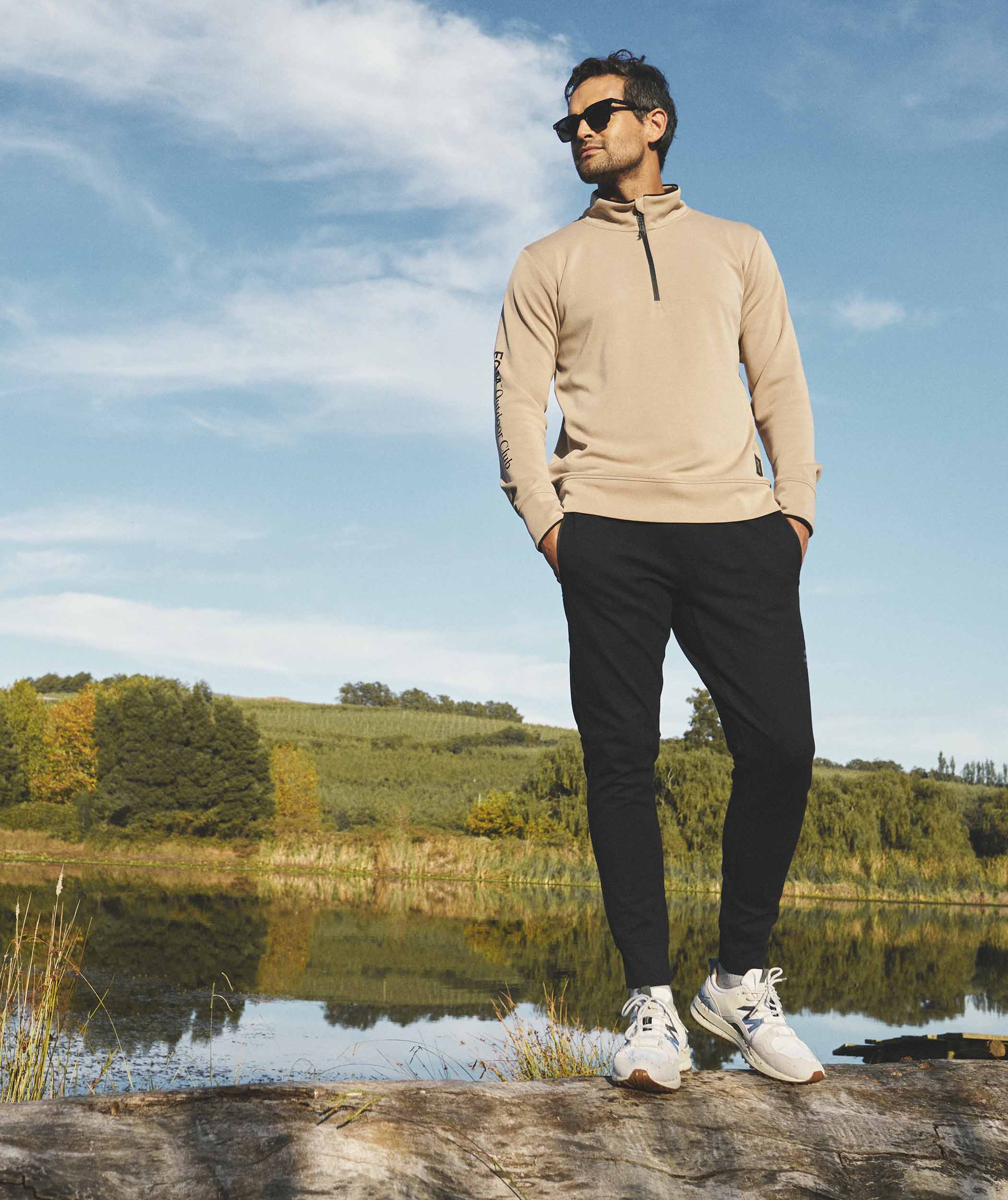 Outdoor-Jogginghose für Herren - Schwarz