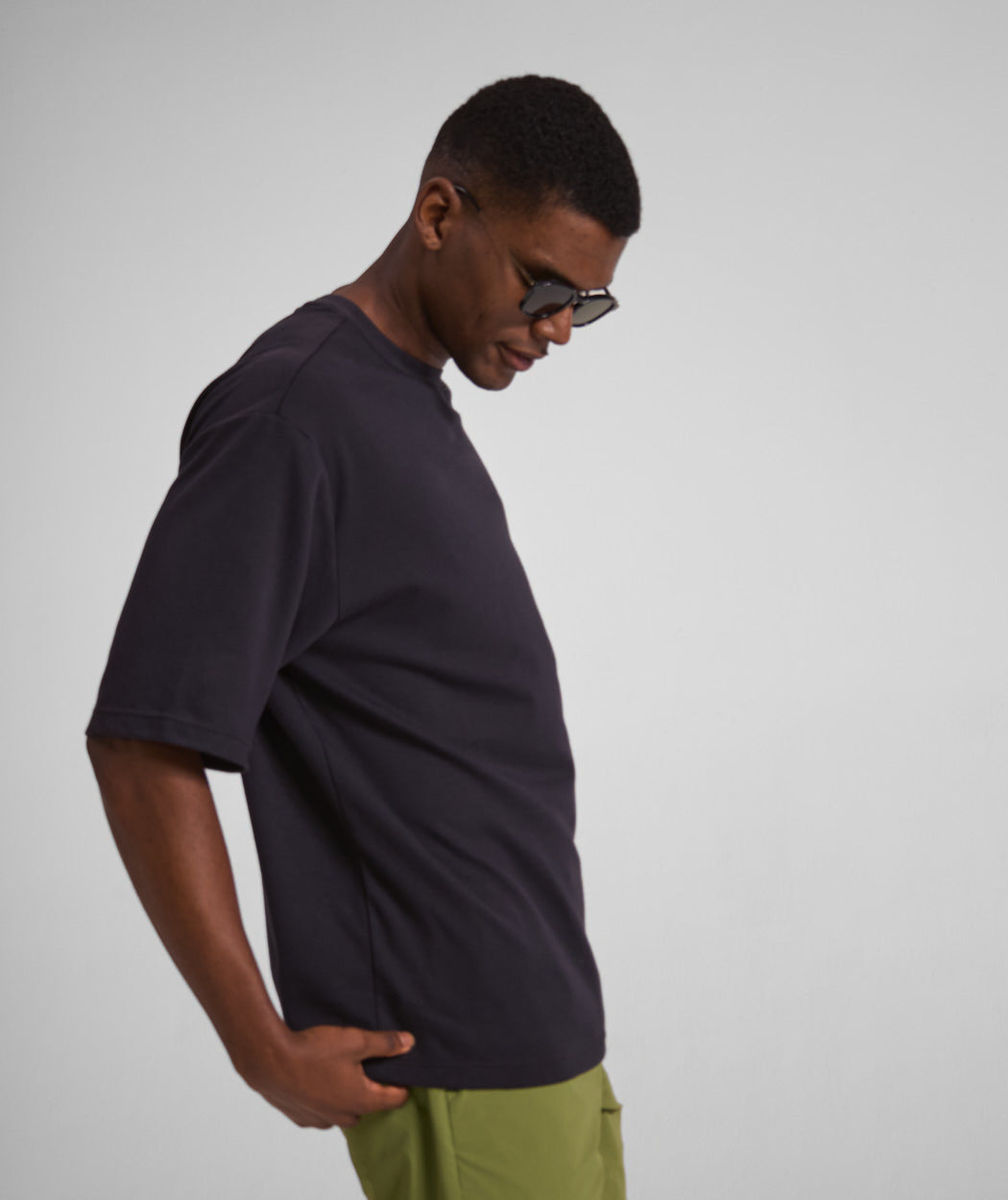 Mens FreeMotion Interlock Tee - Black