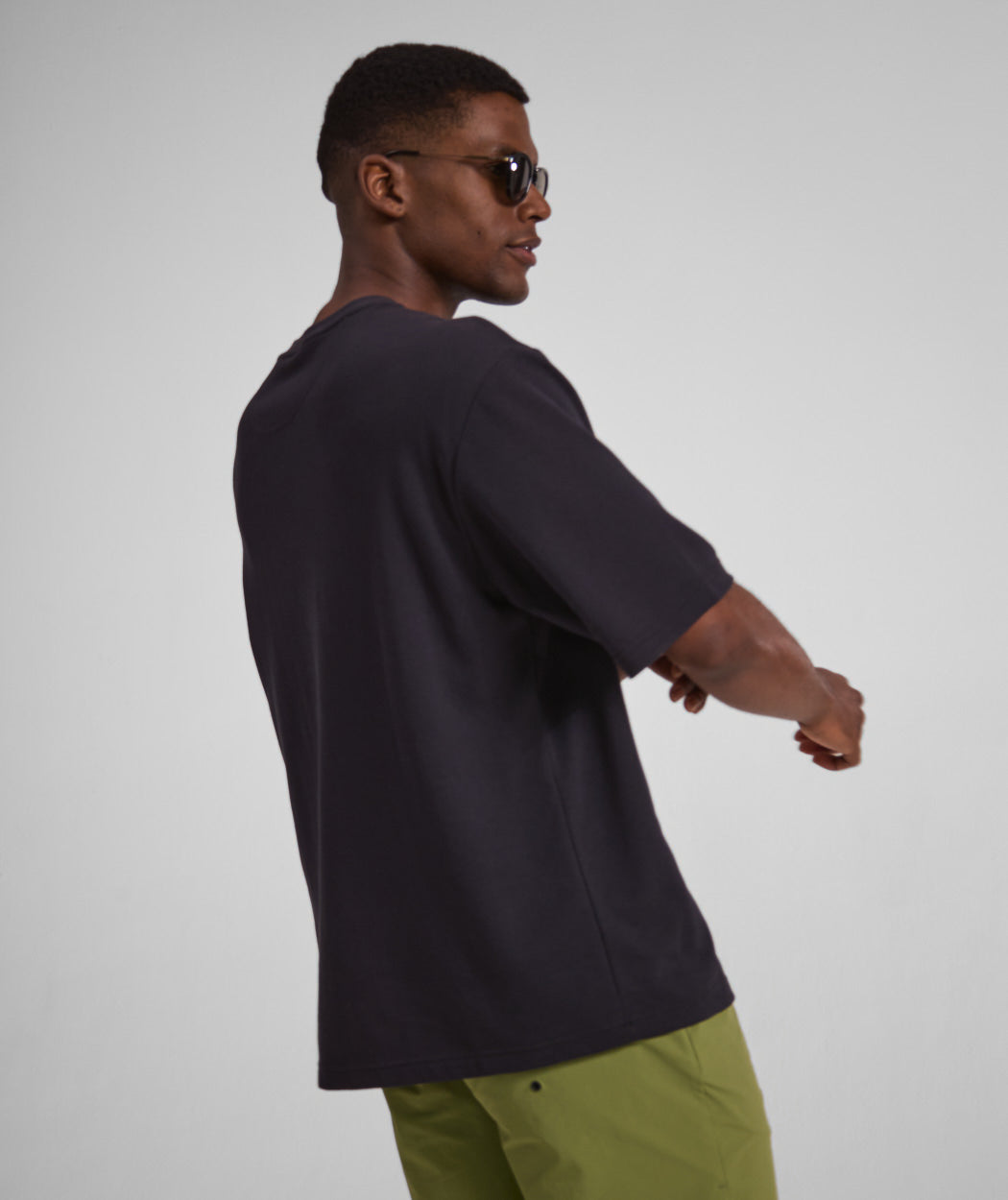 Mens FreeMotion Interlock Tee - Black