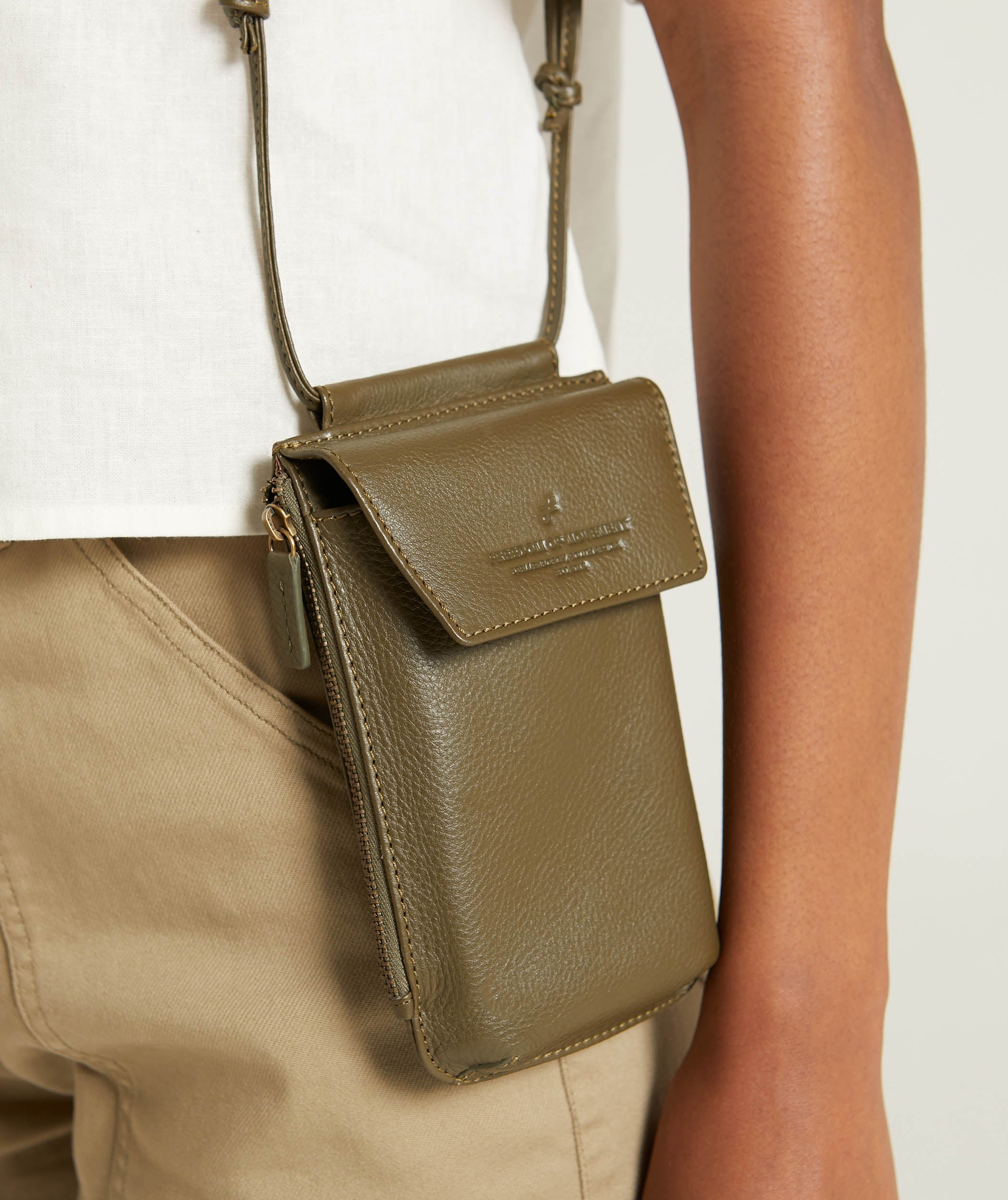 Crossbody Mobile Pouch - Olive